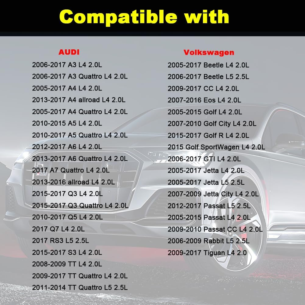 HY-SPEED PCV Diaphragm Repair Kit Compatible with 2005-2017 A3 A4 A5 A6 A7 Quattro Allroad Beetle CC Eos Golf City R Sportwagen GTI Jetta Passat Rabbit Tiguan Replaces 917-064