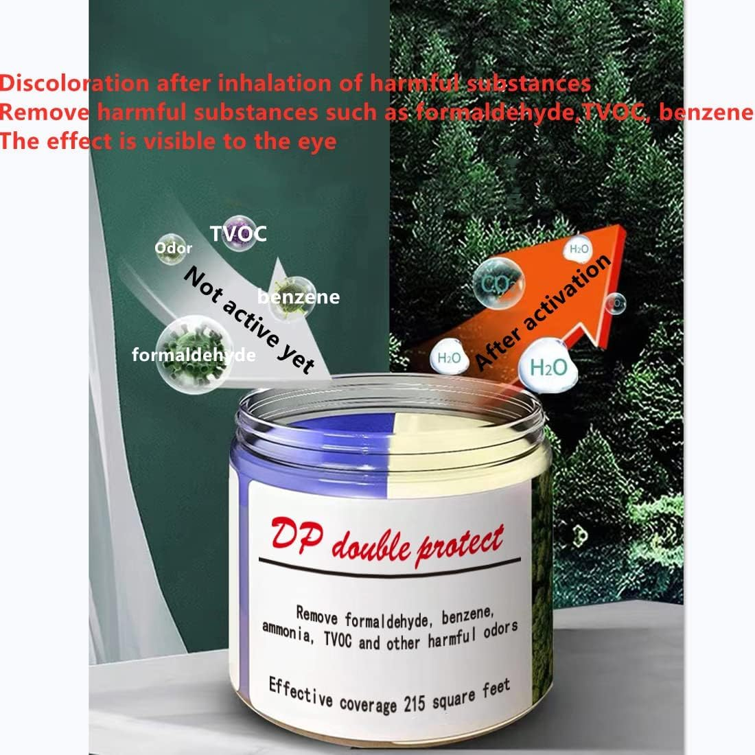 Formaldehyde Removal Magic Box Office Bedroom Wardrobe Kitchen New House Car Room Toilet Bathroom Air Strong Purification Filtration Benzene Ammonia TVOC Etc Harmful Odor Purified Clean Air Agent image number 6