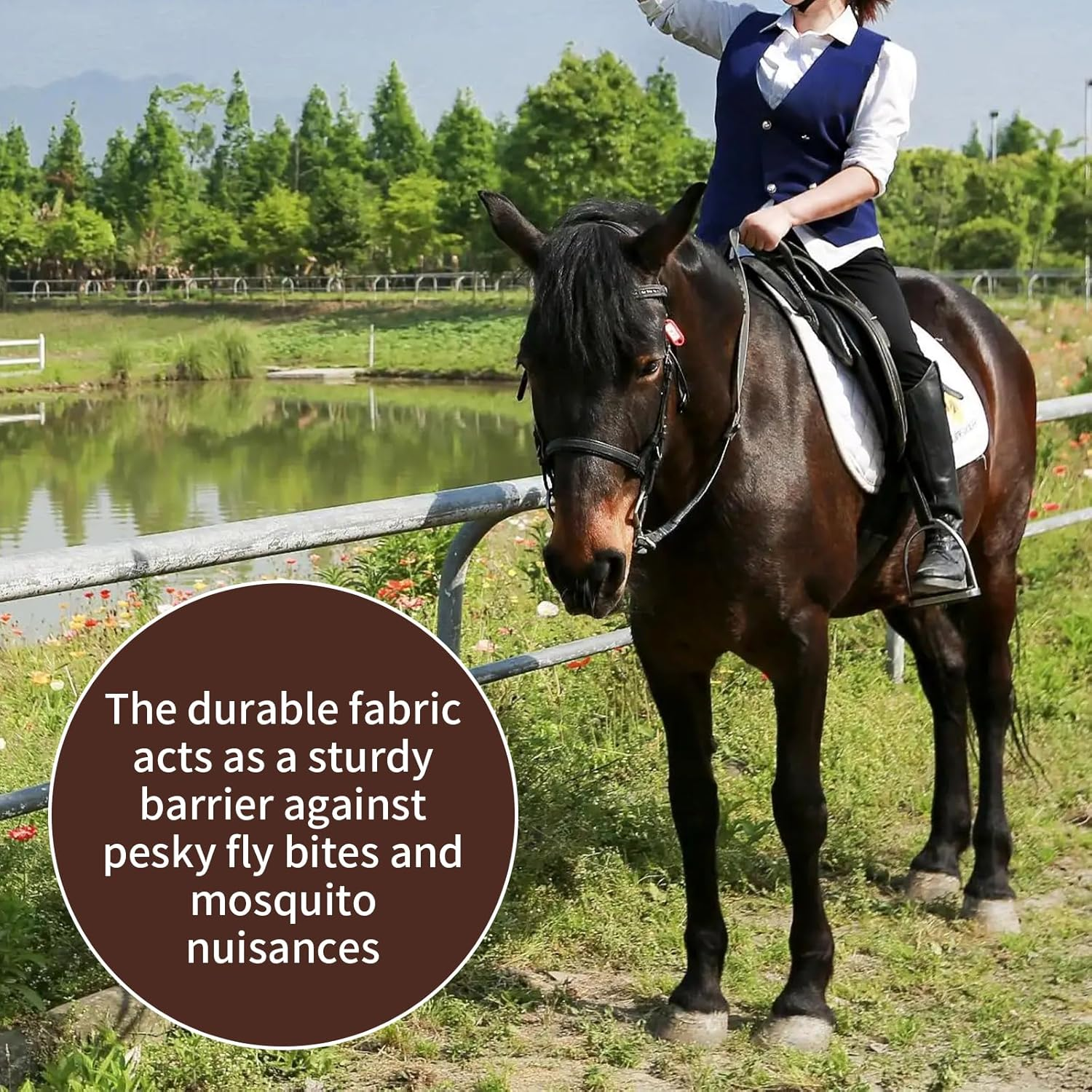 HSHGZSR 4Pcs Mesh Fly Boots for Horses 18.5&times;14.6 Inch Breathable Mesh Horse Boots Protective Horse Leg Wraps Horse Leggings Flies Fly Boots for Preventing Flies and Mosquitoes Bites