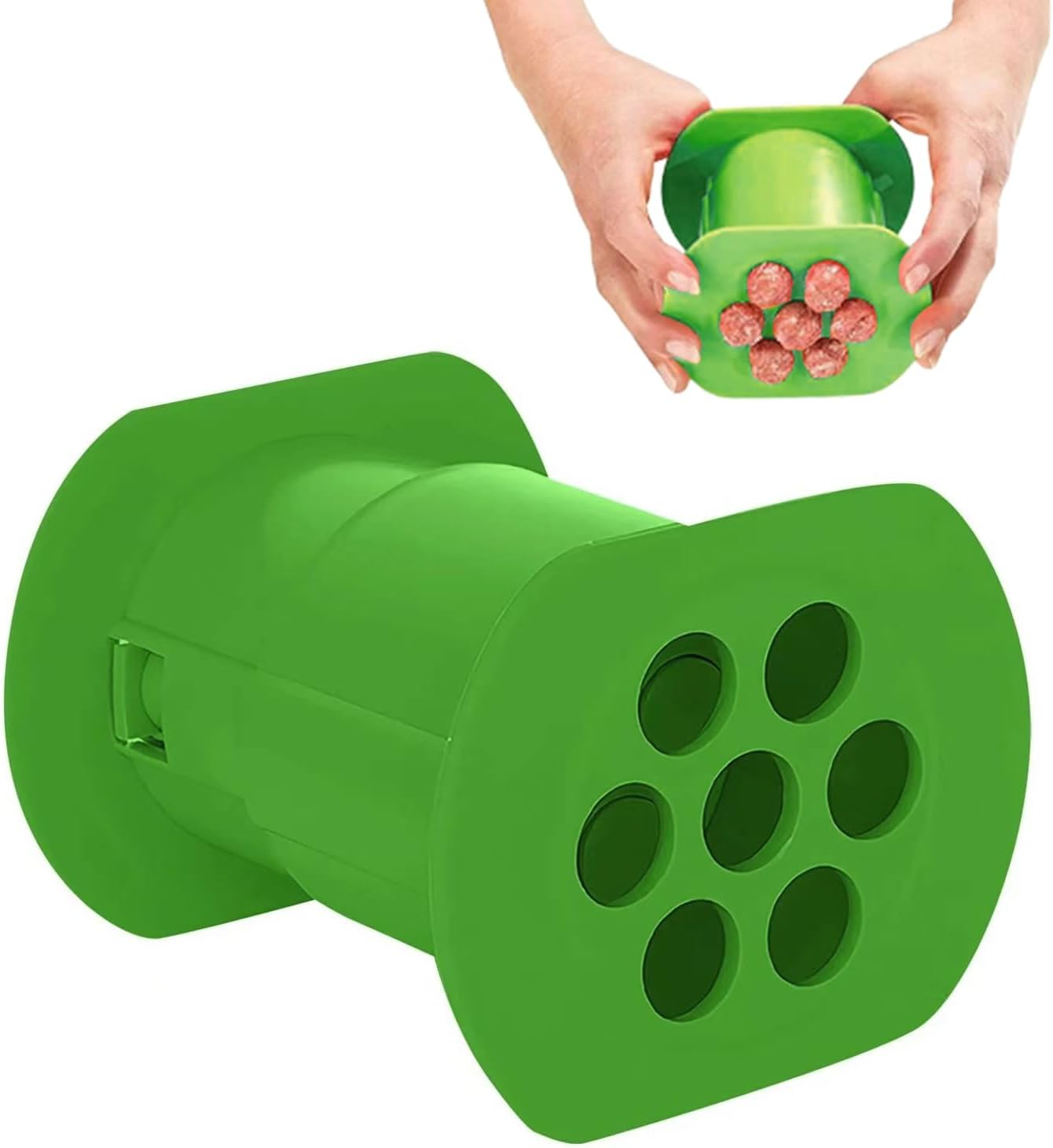 Meat Strip Squeezer - Meat Tube Press, Stuffer Press | Cevapcici Maker Machine, Easy Homemade Creation Kitchen Tool Gadget, Seven Portion Maker for Hot Dogs Bratwurst