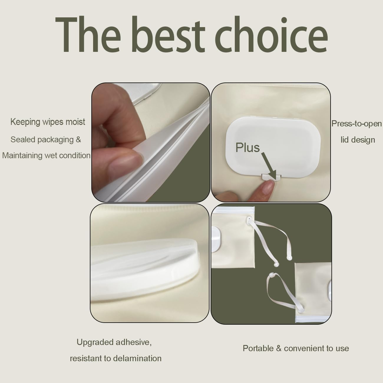 3Pcs Wet Wipe Pouch Wipe Dispenser, Travel Wipes Case Refillable Wet Wipe Bag Travel Wipes Dispenser Wipe Pouches,Portable Refillable Wipe Holder Wipes Container Travel Wipes Case image number 1