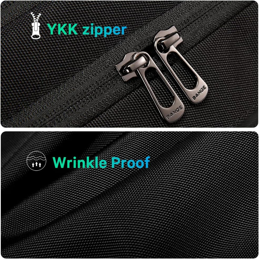 BANGE Slim Lightweight Business Backpack,Smart Work Backpack for Men and Women - Blue image number 3