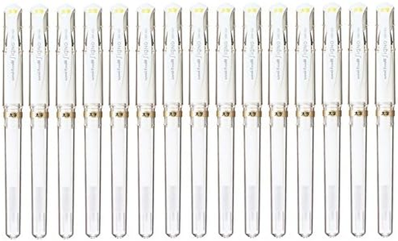 Uni-Ball Signo Broad Point Gel Impact Pen White Ink, 6 Pens per Pack (Japan Import) Komainu-Dou Original Package (2, DESIGN 1) image number 3