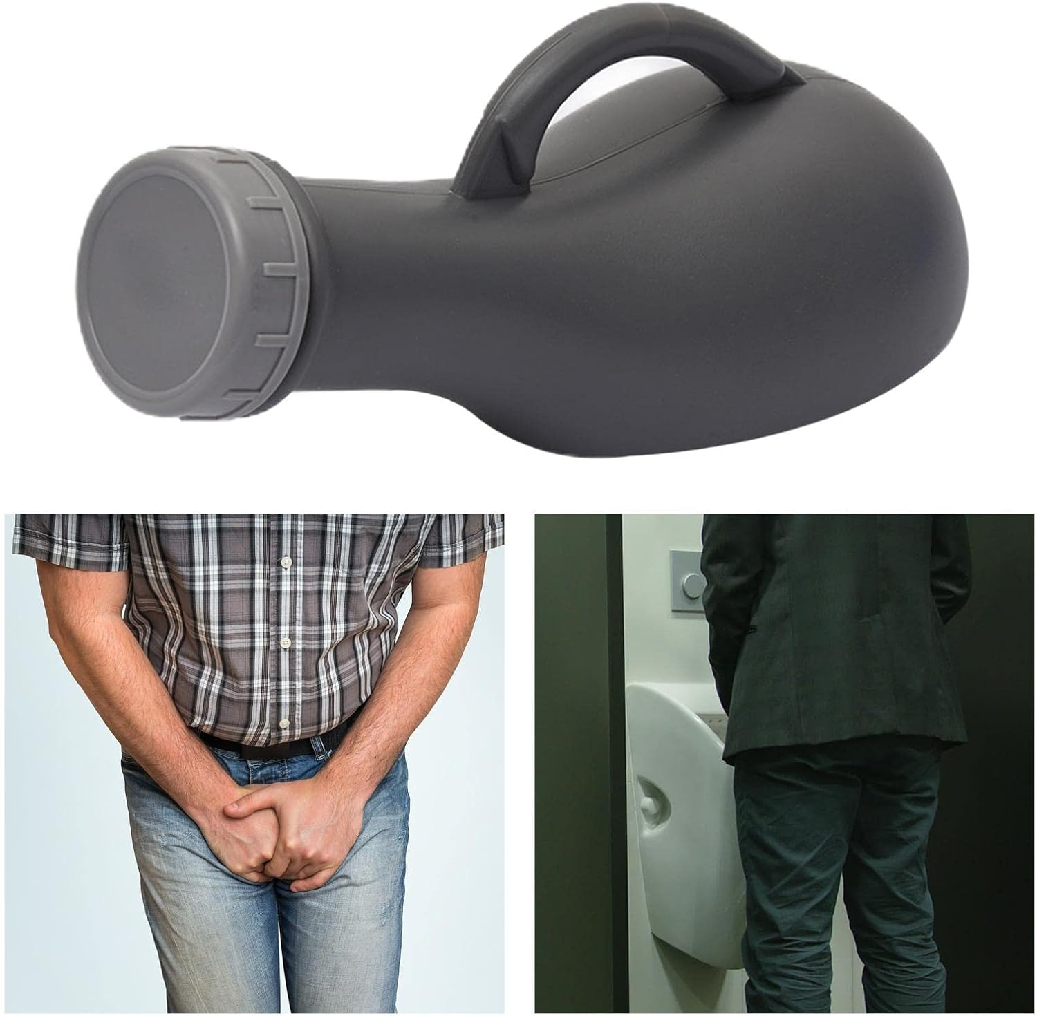 NC Urine Bottle, 1200Ml Portable Urinal, Lightweight Plastic Can, for Old Man Children, Pee Bottle Toilet Urinal for Camping Travel Hiking Outdoor - Male image number 1