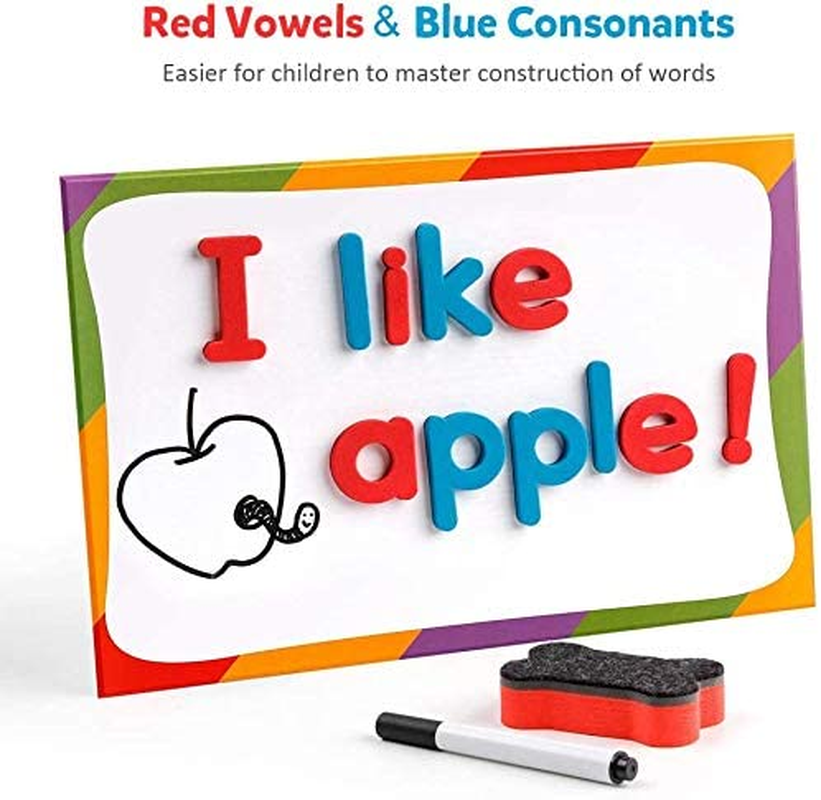 Alphabet Letters 208 Pcs with Writing Board and Storage Box - Uppercase Lowercase Foam Alphabet ABC for Fridge Refrigerator - Educational Toy Set for Classroom Kids Learning Spelling image number 4