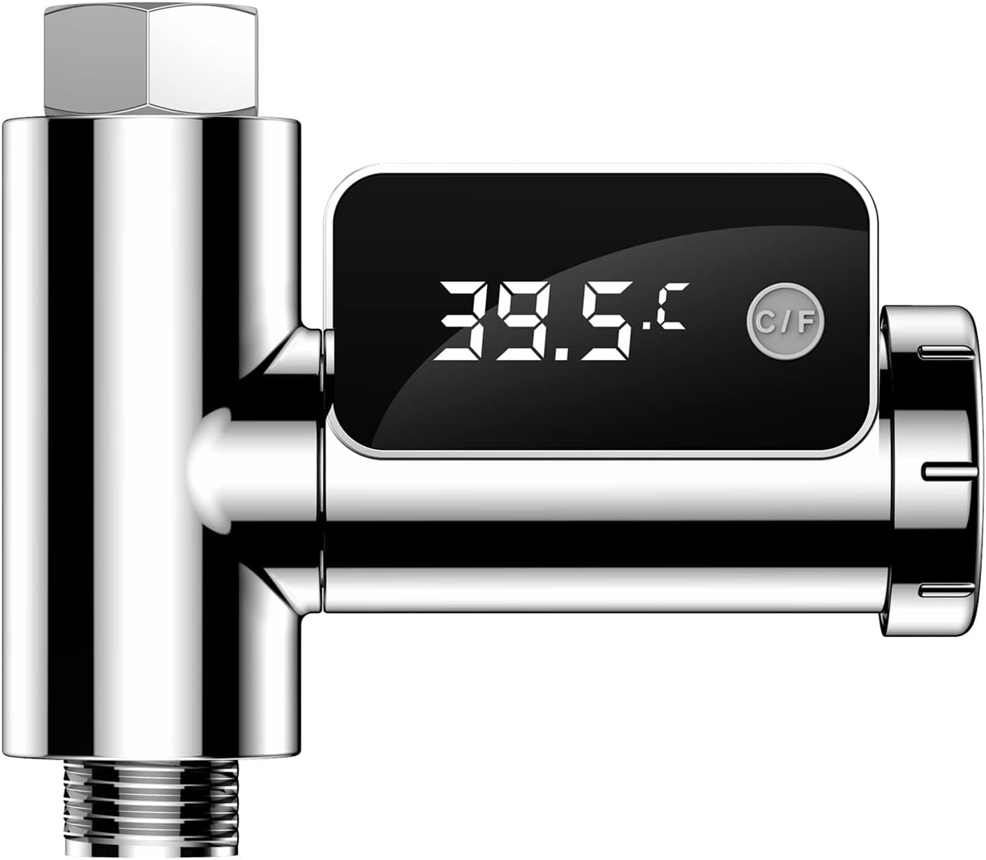 Shower Thermometer,Led Digital Shower Thermometer 0~100℃ (41~185℉) Baby Bath Water Temperature Monitor 360-Degree Rotating Display Celsius/Fahrenheit Switchable for Kids Elderly Pets Kitchen image number 3