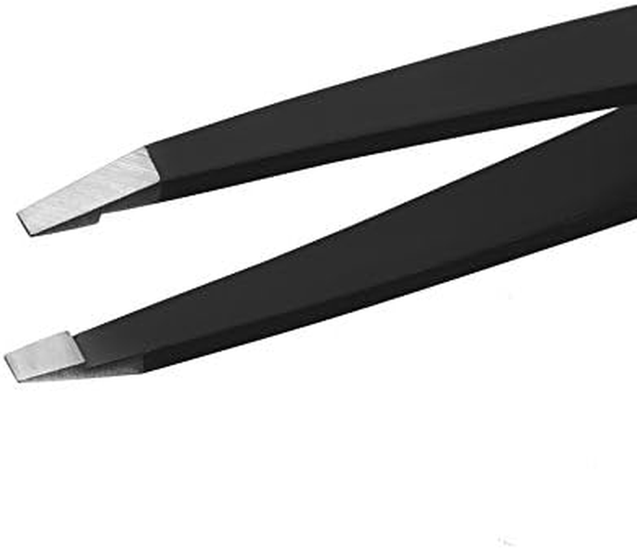 Cliganic Professional Eyebrow Tweezers Slant Tip Precision for Men & Women, Stainless Steel Best for Plucking Chin Facial Hair image number 4
