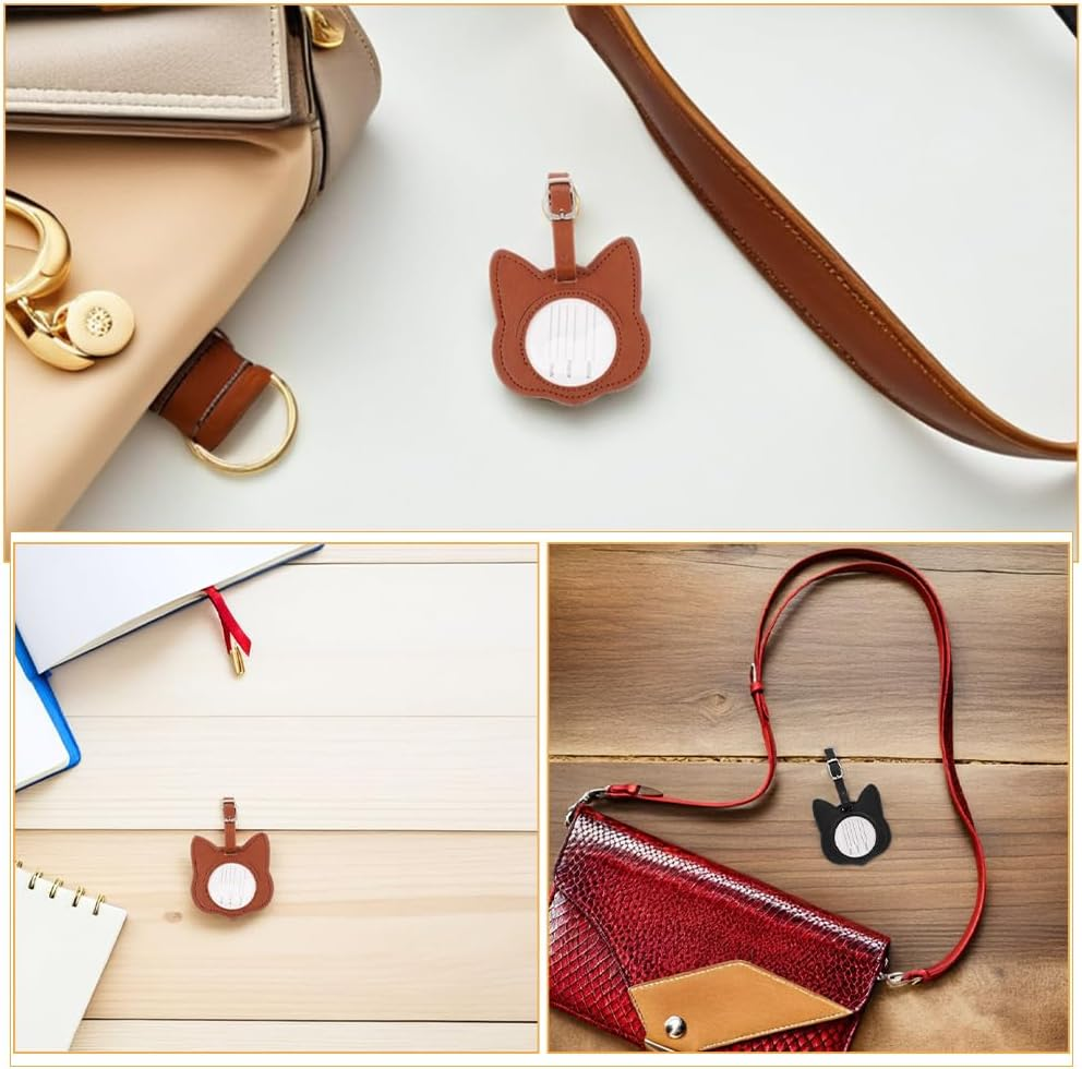 CIMAXIC 6Pcs Cat Luggage Tags: Cute Cat-Shaped Bag Identifier Cartoon Suitcase Label Travel Baggage Tags Luggage Identify Label for Women Men image number 2