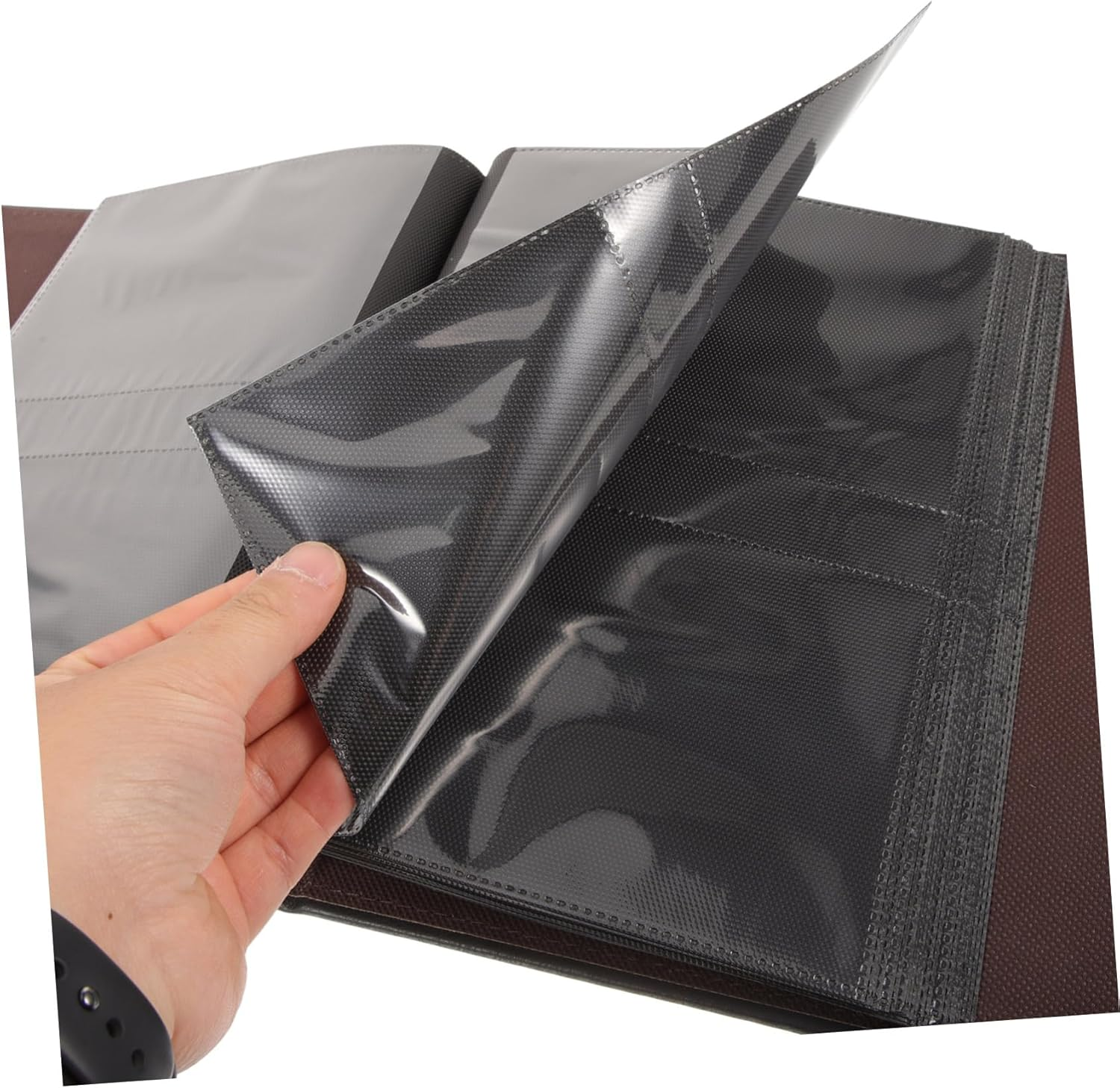 CLISPEED DIY Leather Photo Album Portable Scrapbook with Writing Space for Memories Compact Family Picture Holder for Home Decoration and Travel for Couples and Friends image number 1