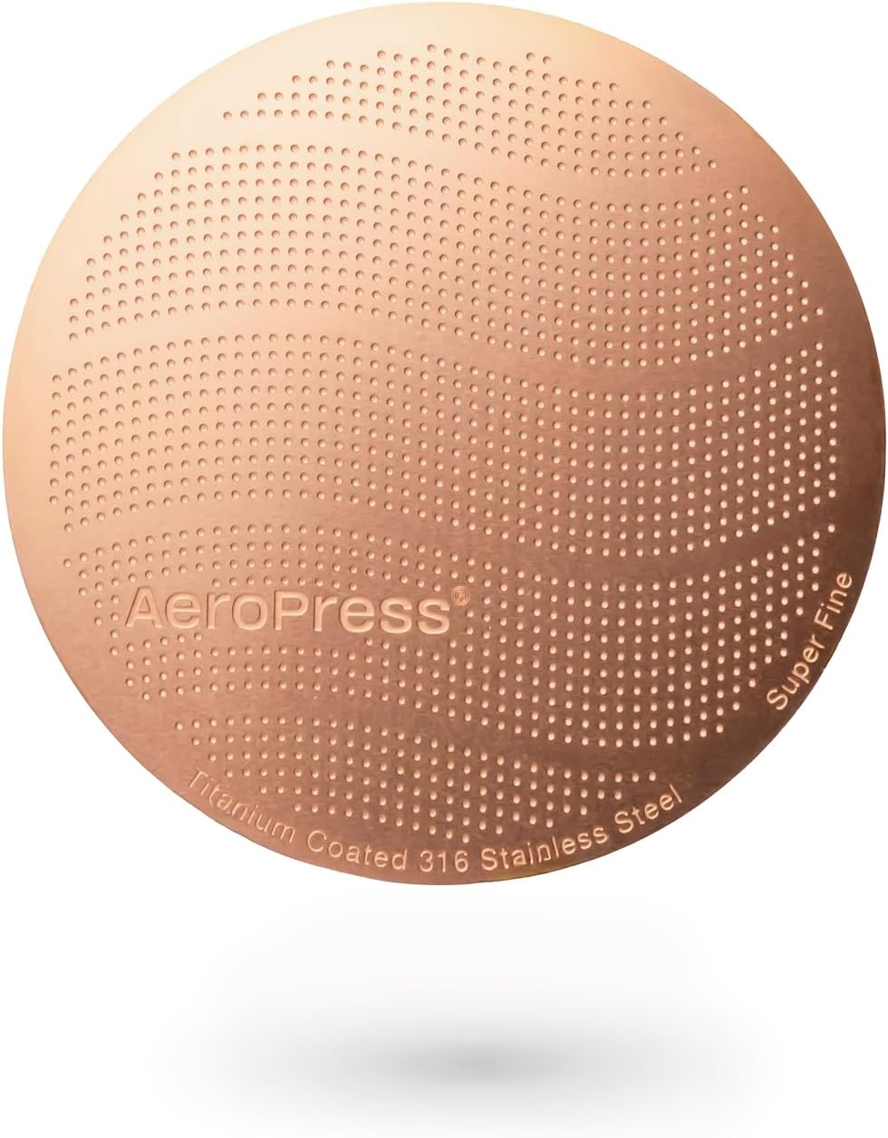 Aeropress Gold Tone Stainless Steel Reusable Filter &ndash; Durable Metal Coffee Filter, Sustainable, Eco-Friendly, Travel-Friendly, Fits Standard Aeropress Manual Coffee Makers image number 3