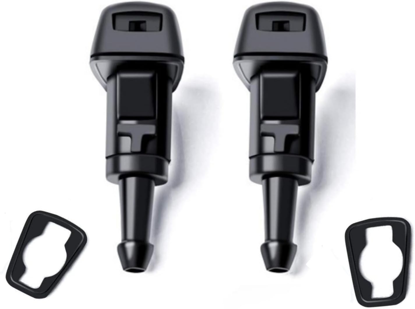 2Pcs Car Front Windshield Wiper Washer Nozzles,Water Jet Wiper Sprinkler for Jeep Patriot Kompass MK1 2008-2016 (Blue)