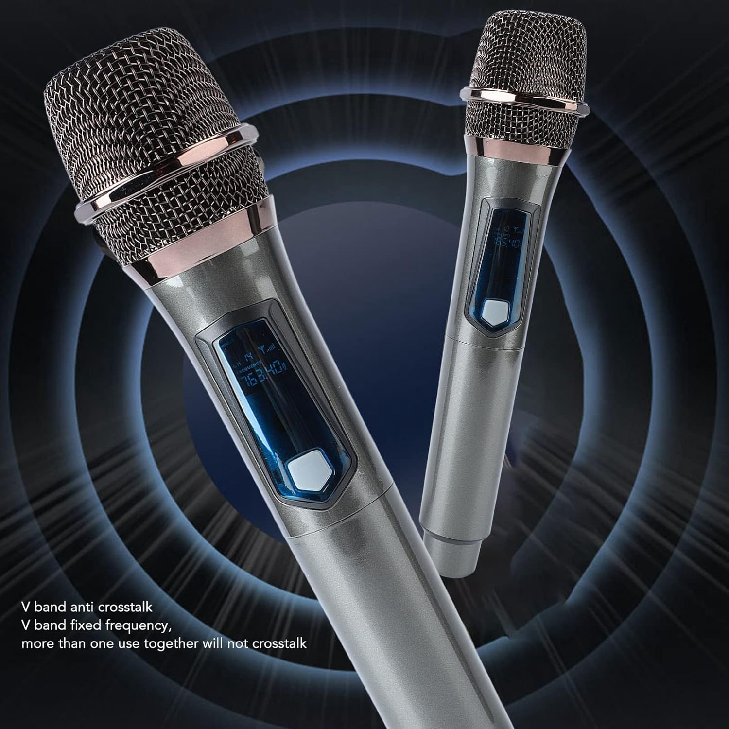 UHF Wireless Dynamic Cordless Mic, Easy to Operate, Durable, Hifi, with Rechargeable Receiver, 160Ft Range, for Karaoke Machine, Singing, image number 4