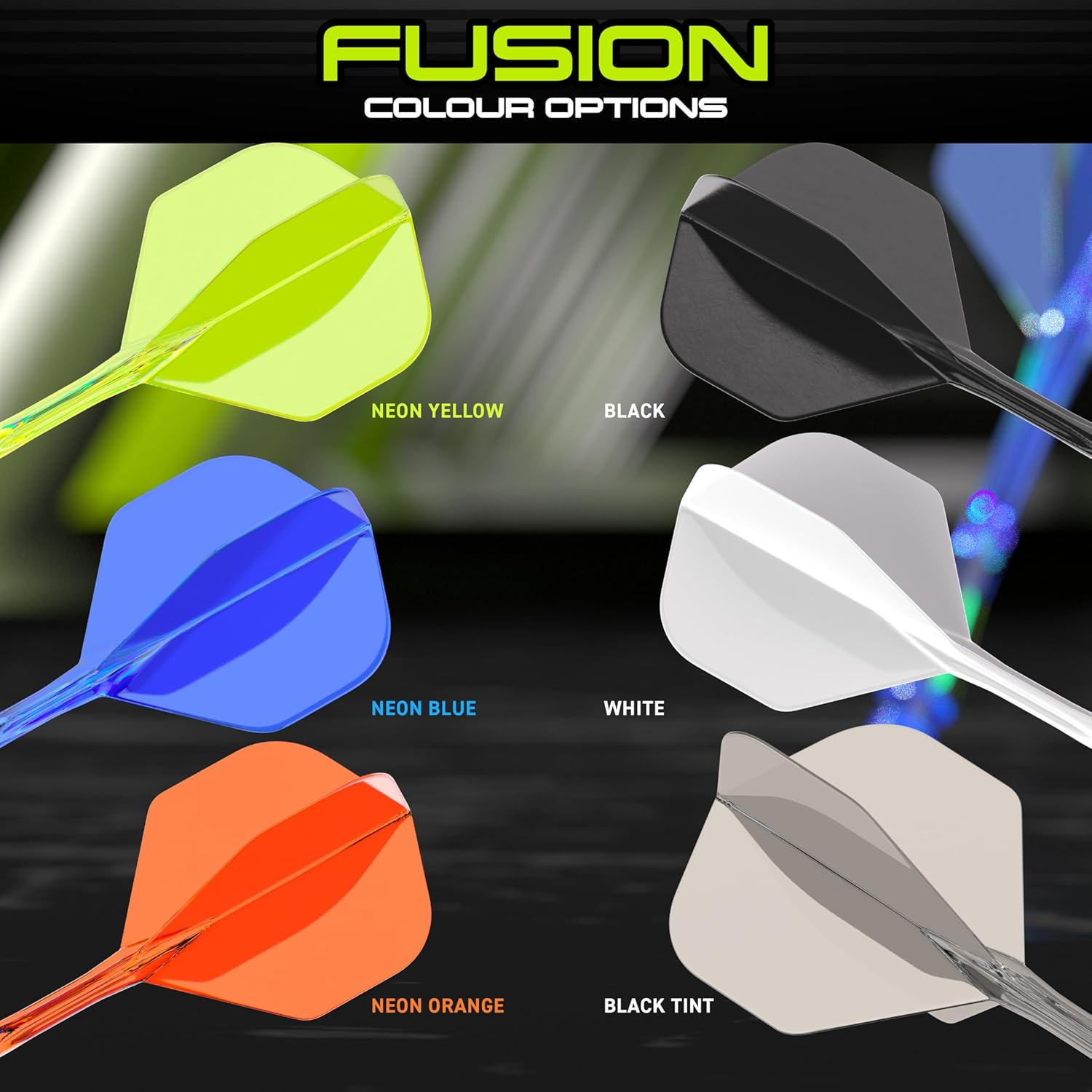 WINMAU Fusion Intergrated Dart Flight and Shaft System - 1 Set per Pack (3 Flights and Shafts in Total) image number 6