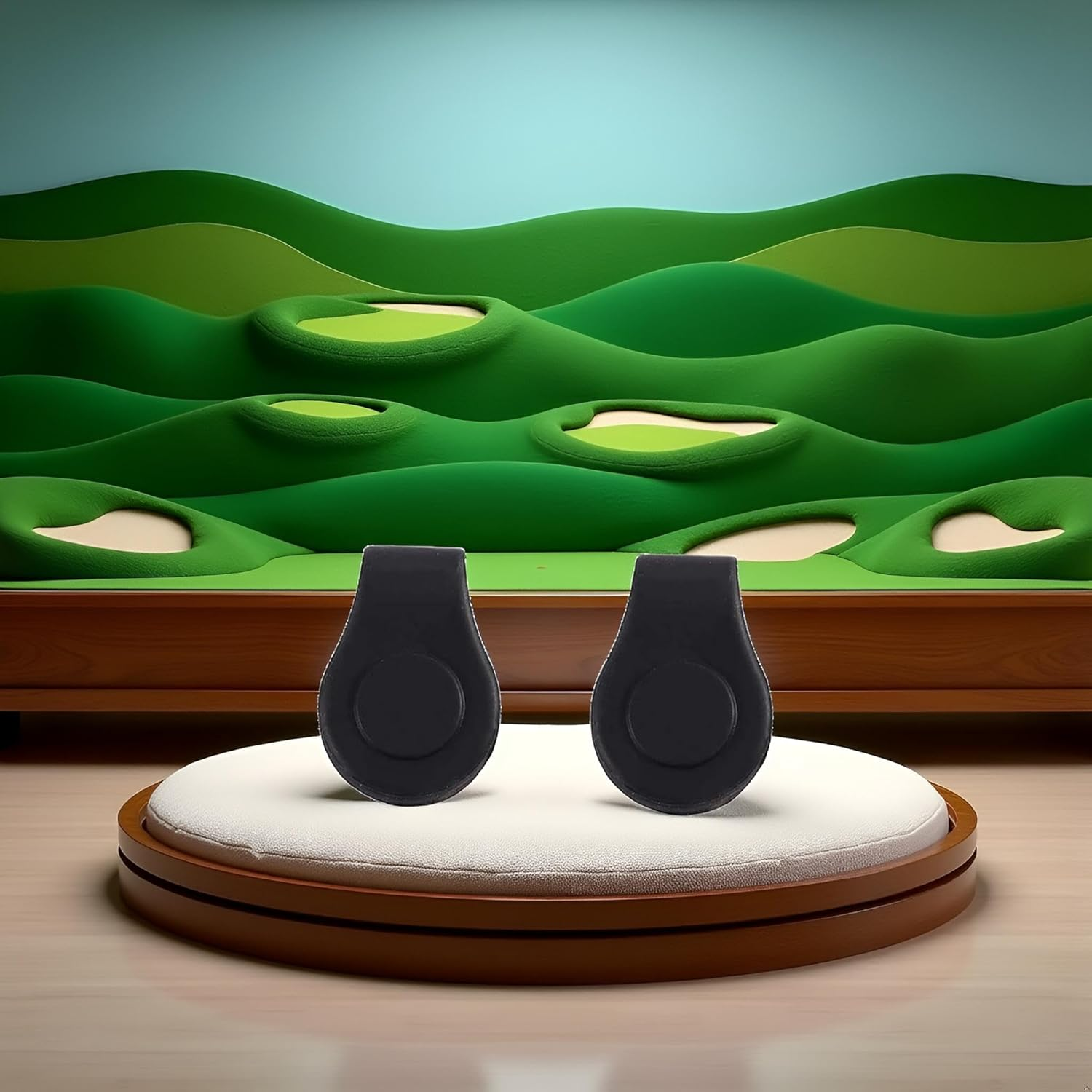 Puryupearl 2 Pcs Black Silicone Golf Hat Clip, Golf Cap Clip Golf Accessories Golf Gift Golf Ball Marker for Men Women Silicone Ball Marker Holder Golf Ball Markers On-Course Accessories image number 4