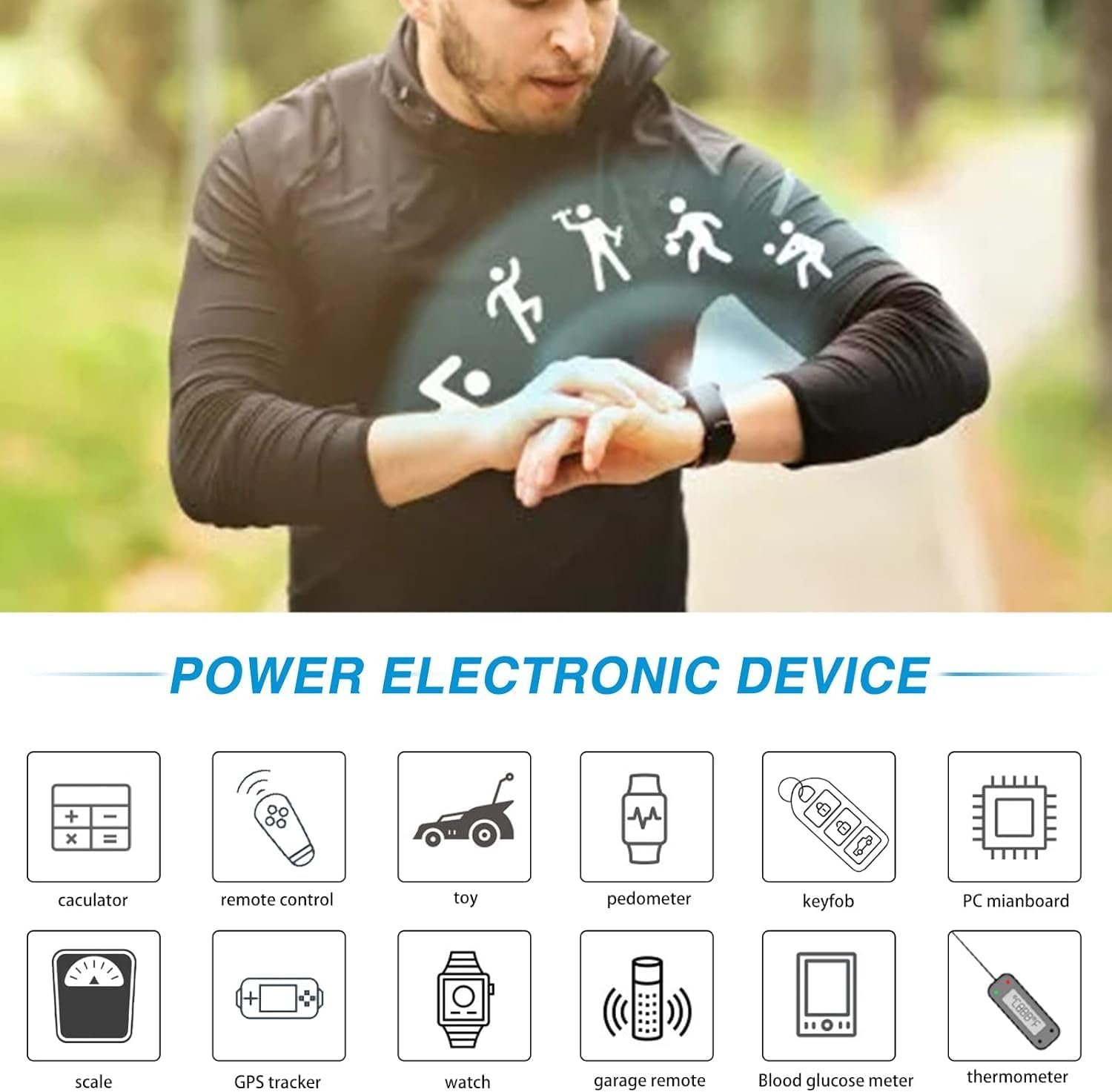 CR2032 Battery 50 Counts 3V 2032 Lithium Coin Button Cell (20X3.2MM)