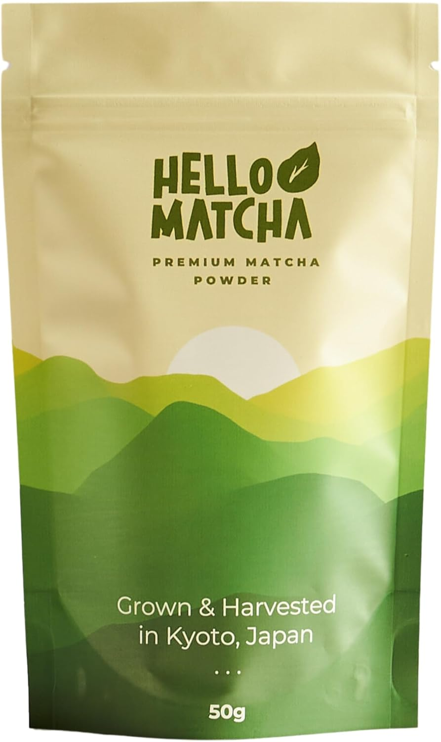 Hello Matcha, Premium Matcha Powder from Uji, Kyoto - 50G - 100% Authentic Japanese Matcha Experience - Perfect for Matcha Lattes, Baking or Smoothies image number 3