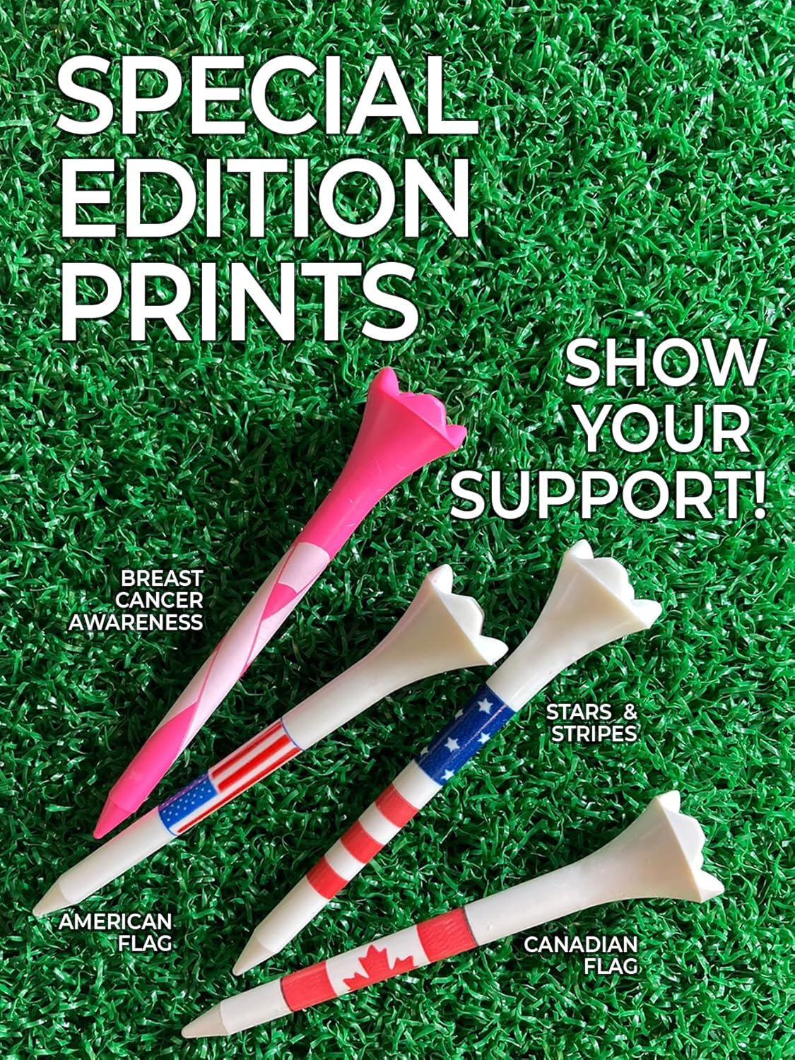 3-1/4" Pride Performance Golf Tee, USA Tees, 100 Count image number 3