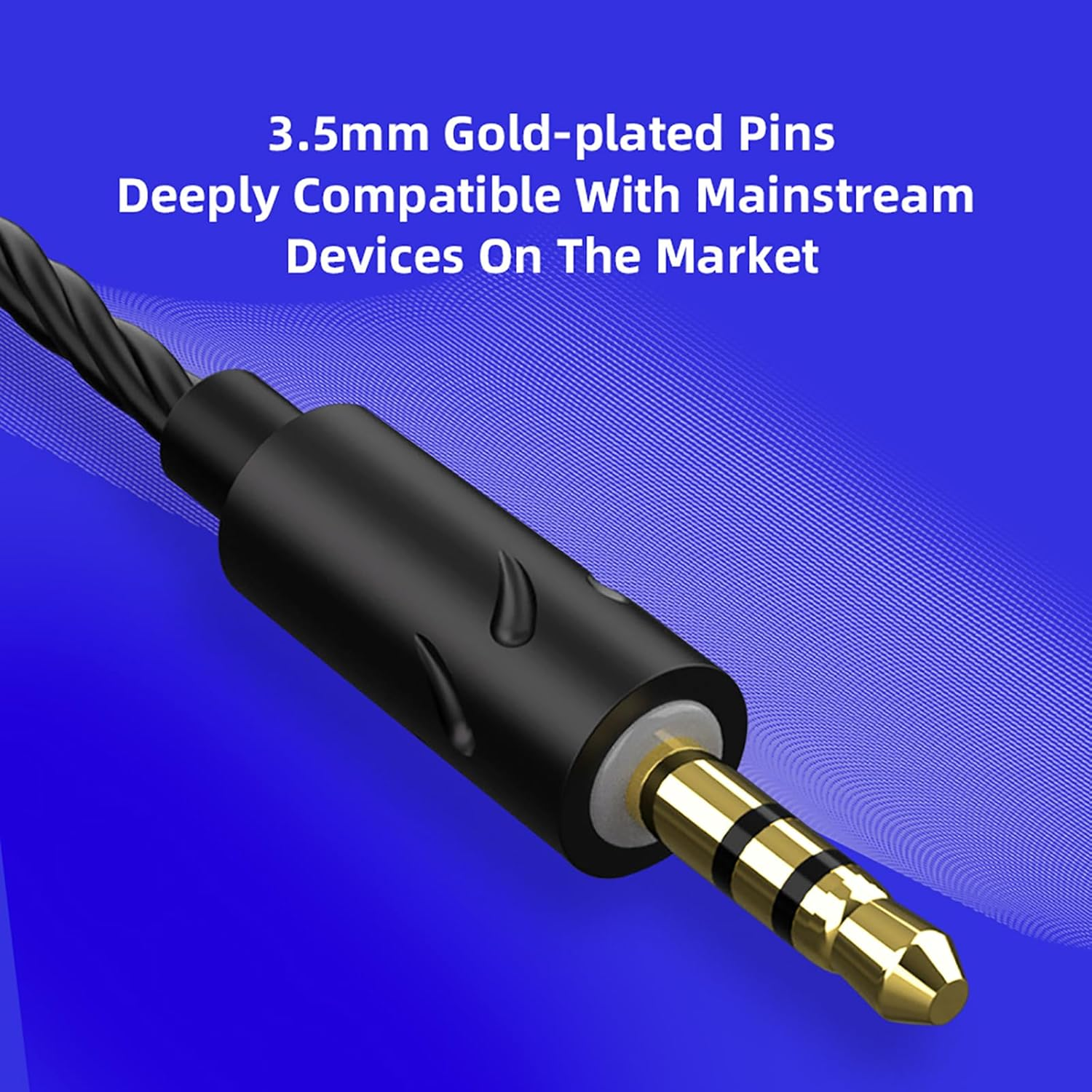 Wired Earbuds In-Ear Headphones, Earphones with Microphone,3.5Mm Jack Ear Buds QKZ ZXT Transparent Black for Computer, Laptop, Gaming, Sports, Music, Calling