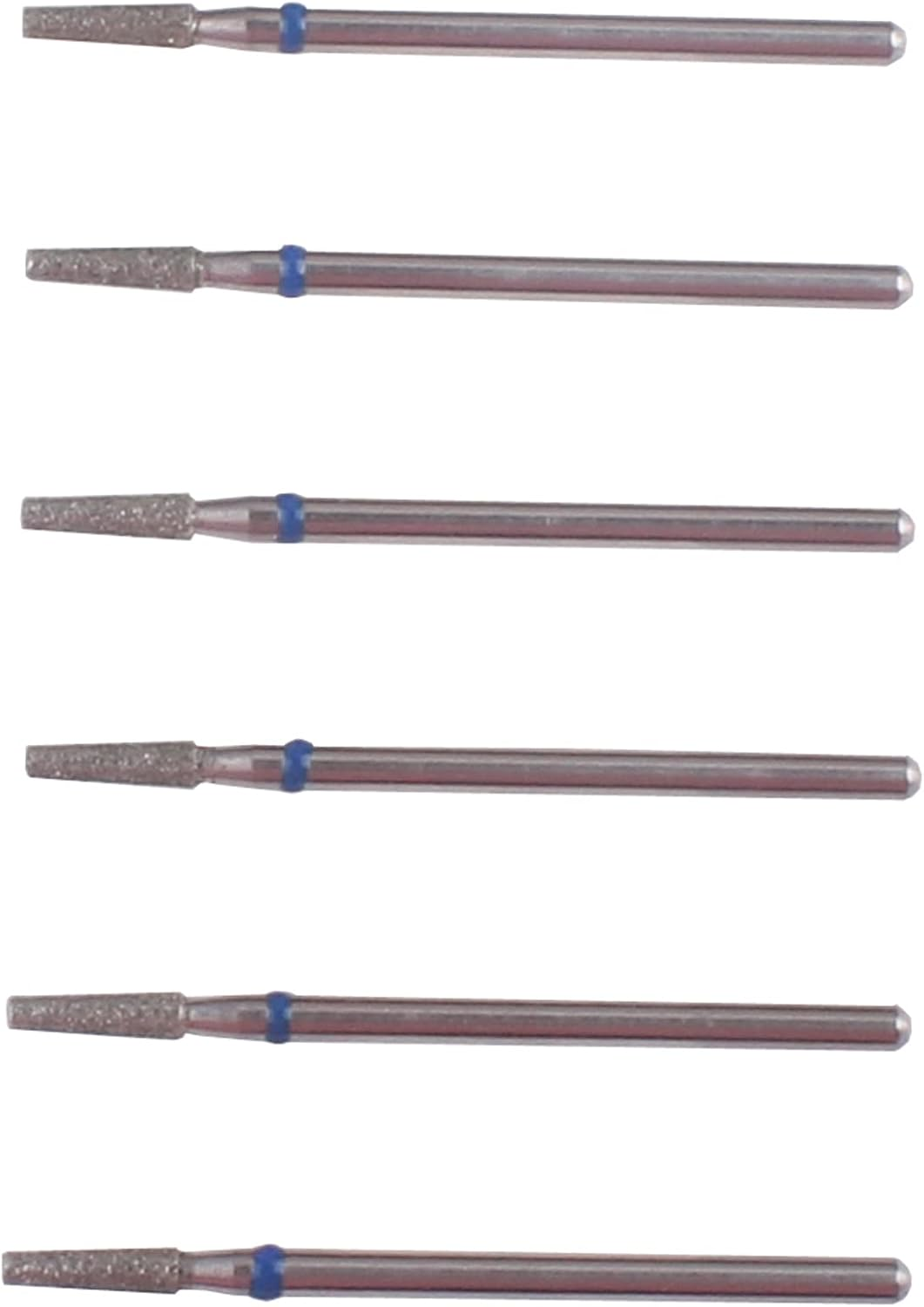 MZCMSL Tapered Barrel Cuticle Drill Bit Set with Case, 6Pcs Pro Diamond Nail Bits for Nail Prep,3/32 Shank Electirc Nail Tool (Medium) image number 6