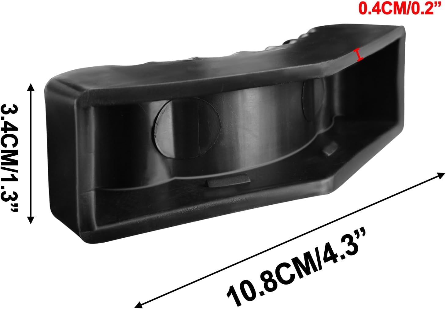 2PCS Jack Rubber Pads for Jack Stands, 6 Ton Frame Rail Pinch Welds Protector, V-Shape Heavy Duty Jack Pad Adapter, Anti-Slip Jack Pad for Lift Jack Stand Black - 2/3 Ton Red image number 6