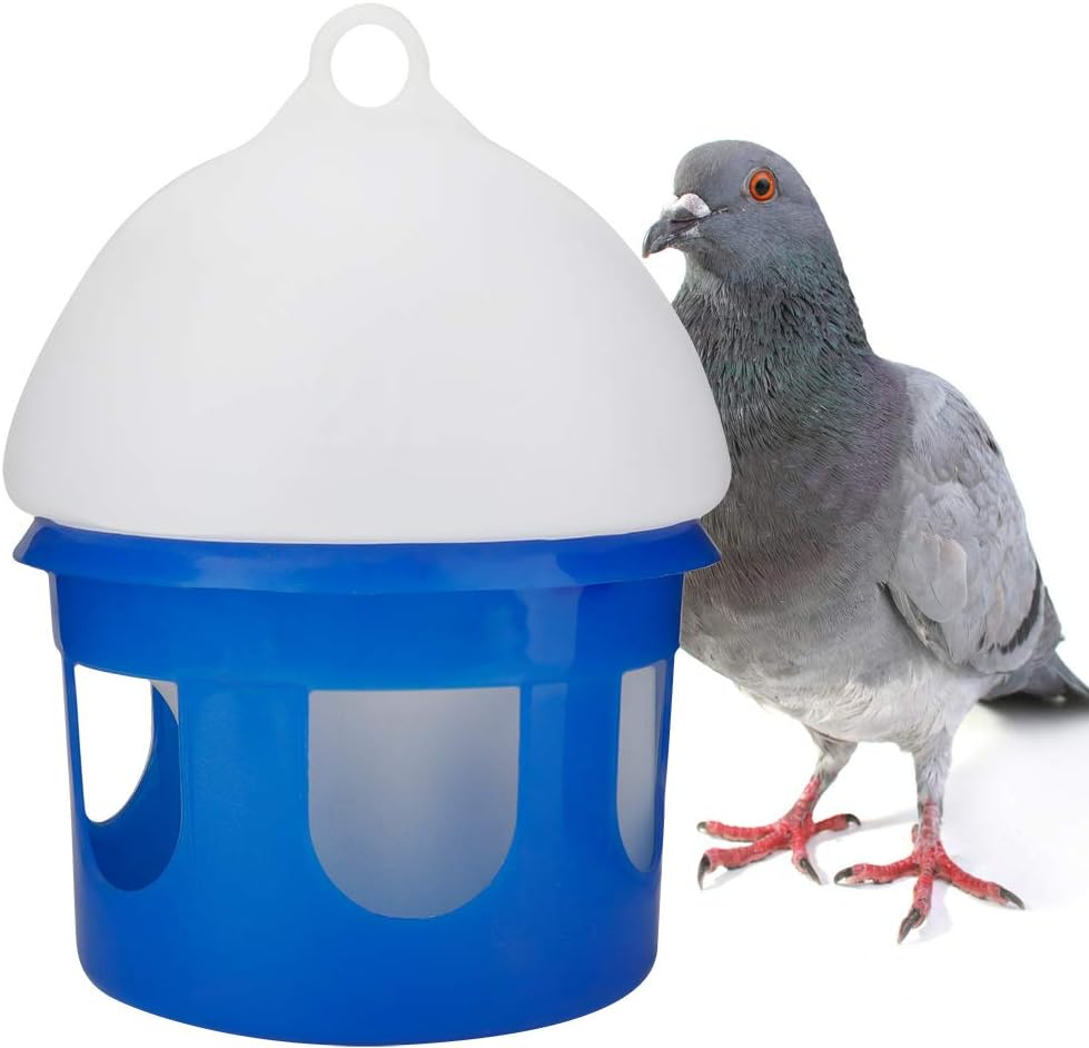 Automatic Pigeon Feeder, Water Dispenser, Birds, ABS Material Water Drinker, 360&deg; Rotating Circular Tube, Control Water Level, Non-Toxic, Durable, (2L) image number 6