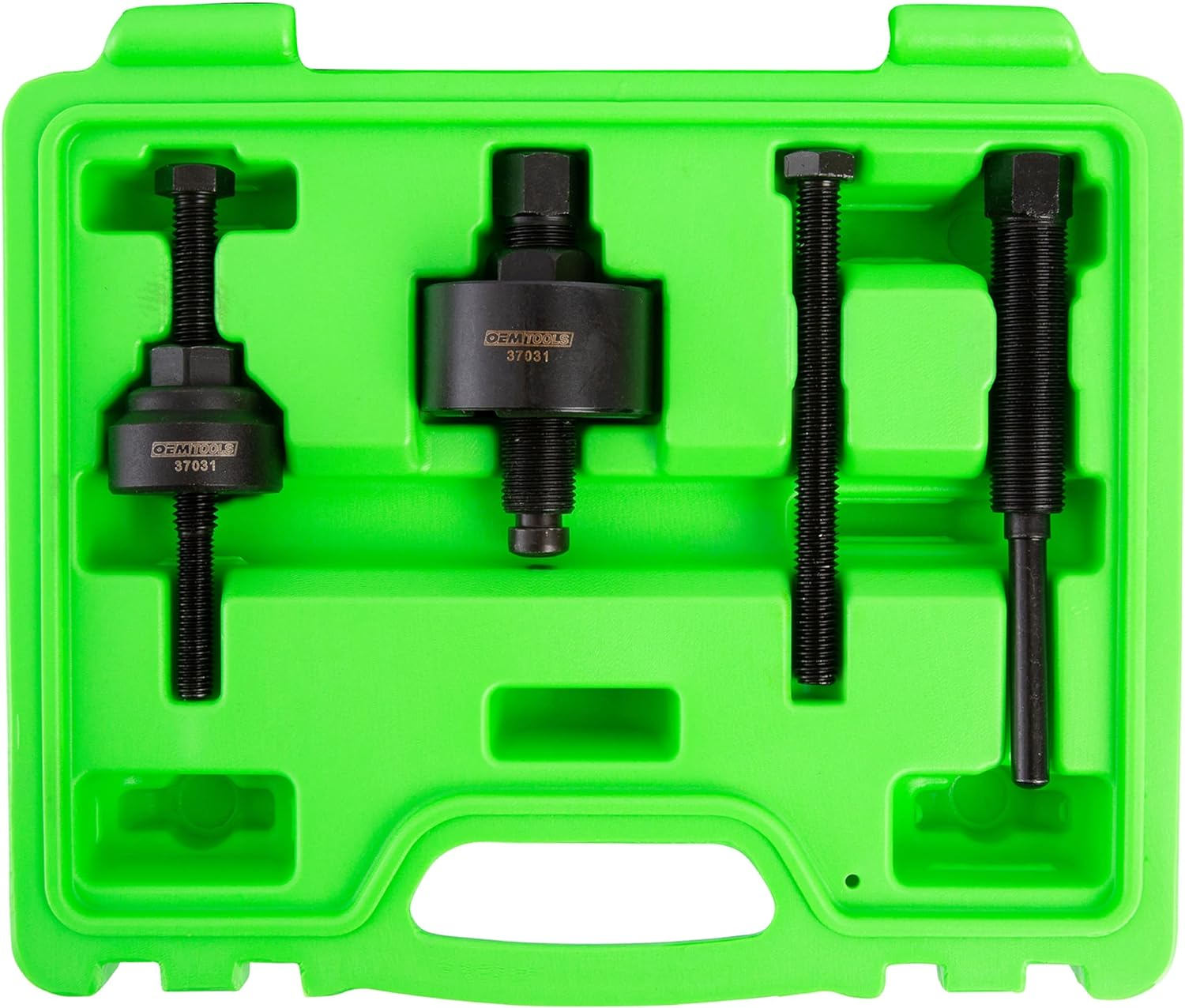 OEMTOOLS 37031 Power Steering Pulley Puller and Installer Kit, Removes and Installs Power Steering Pump Pulleys on Most Domestic Vehicles, Ford, GM, VW, Green image number 6