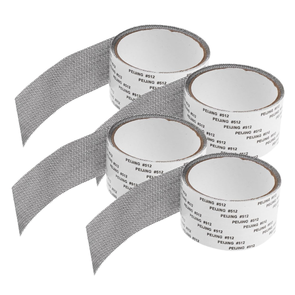 COOLHIYA Window Screen Repair Kit 4 Rolls Self-Adhesive Screen Patch Tape 5Cm X 2M Gray for Home Use and DIY Repairs of Tear Holes in Windows and Doors