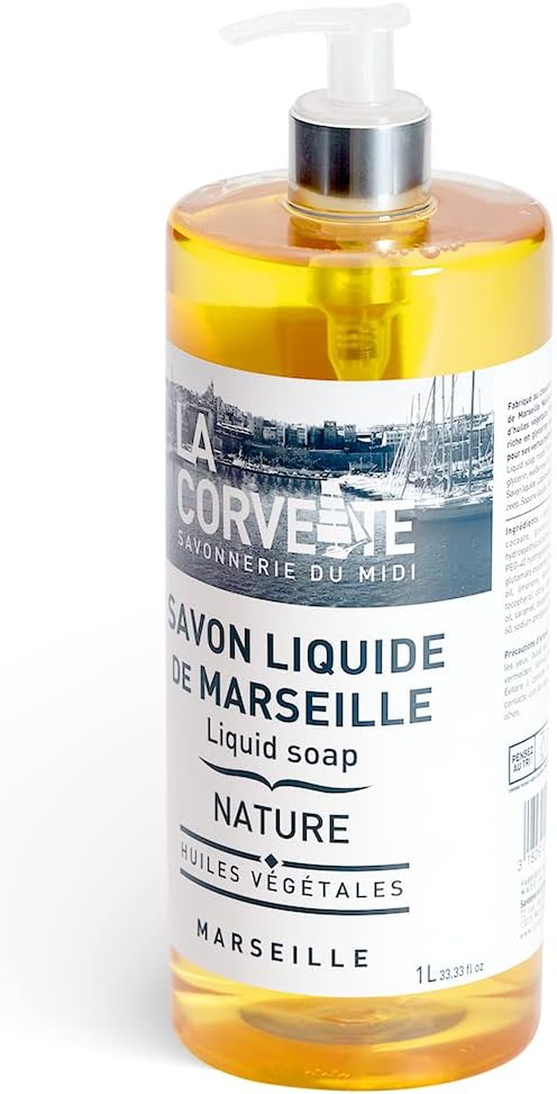 La Corvette Savon De Marseille Liquid Soap Olive 1 Litre image number 2