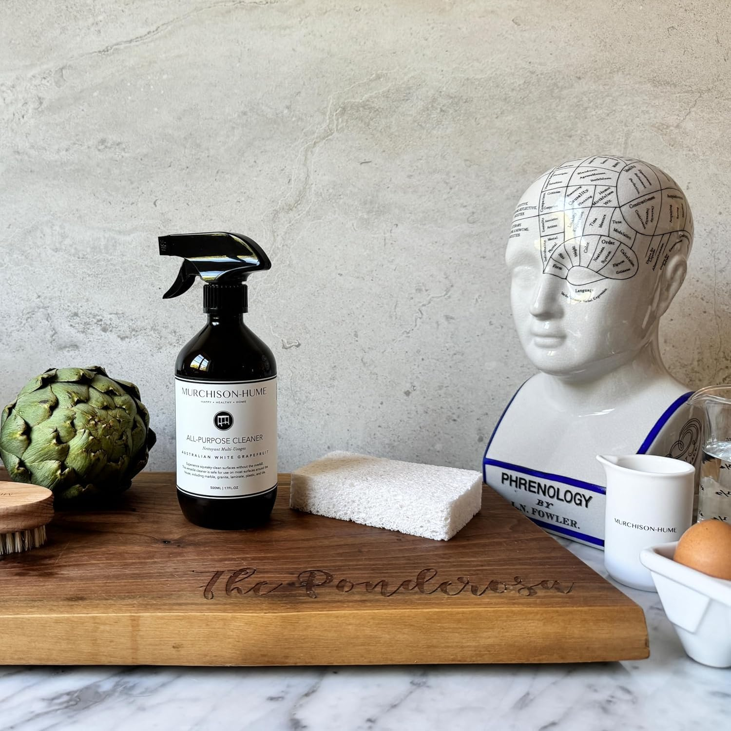 Murchison-Hume All-Purpose Cleaner - Vegan, Plant-Based, and Biodegradable Formula, Safe for Household Surfaces, Refillable Spray Bottle, 500Ml (Australian White Grapefruit) image number 5