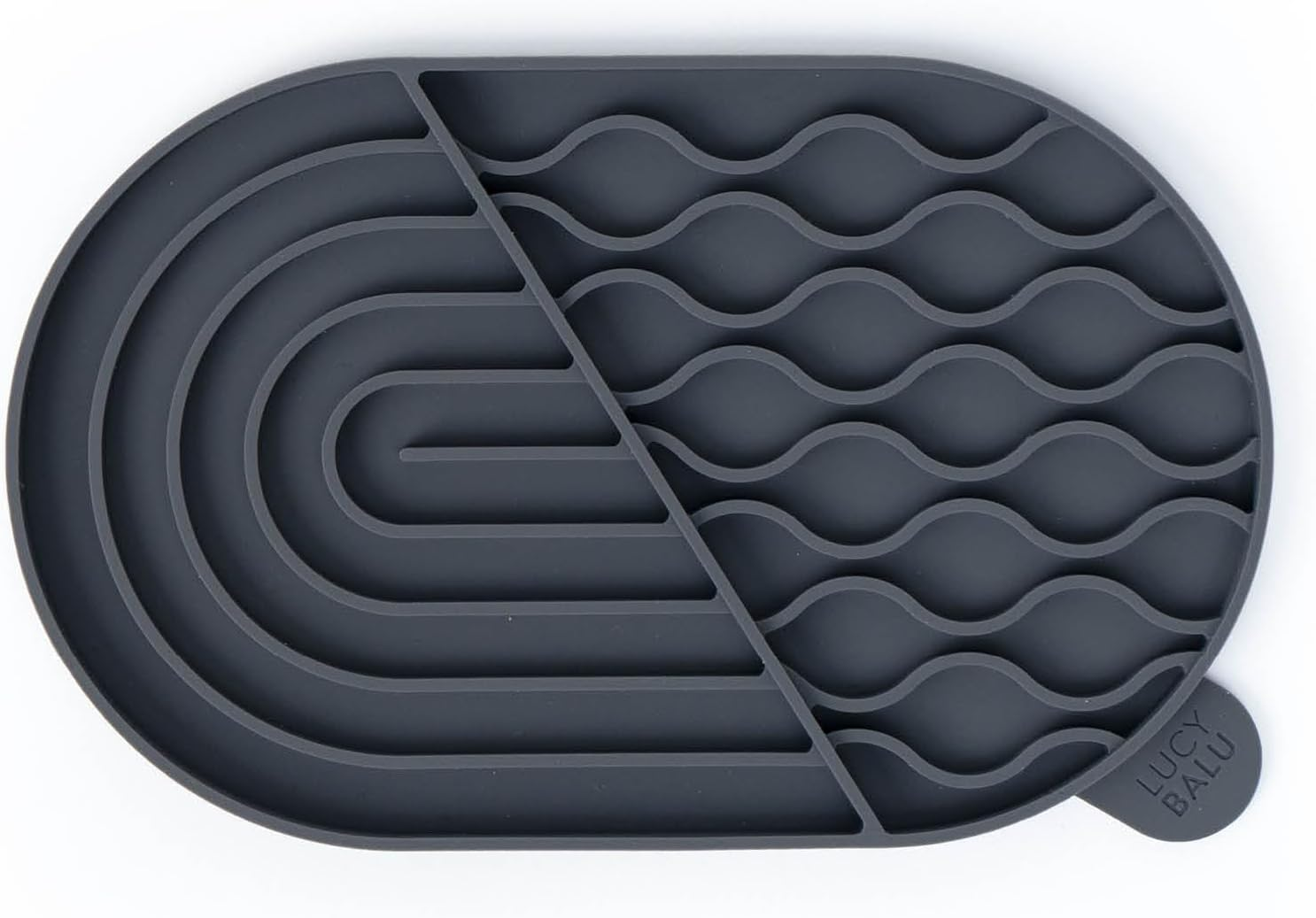 Lucybalu&reg; Lick Mat for Cats, Cat Licking Mat, Slow Feeder for Cats, Cat Licking Mat Made of Food-Grade Silicone, Silicone Mat for Licking for Cats, Anthracite image number 3