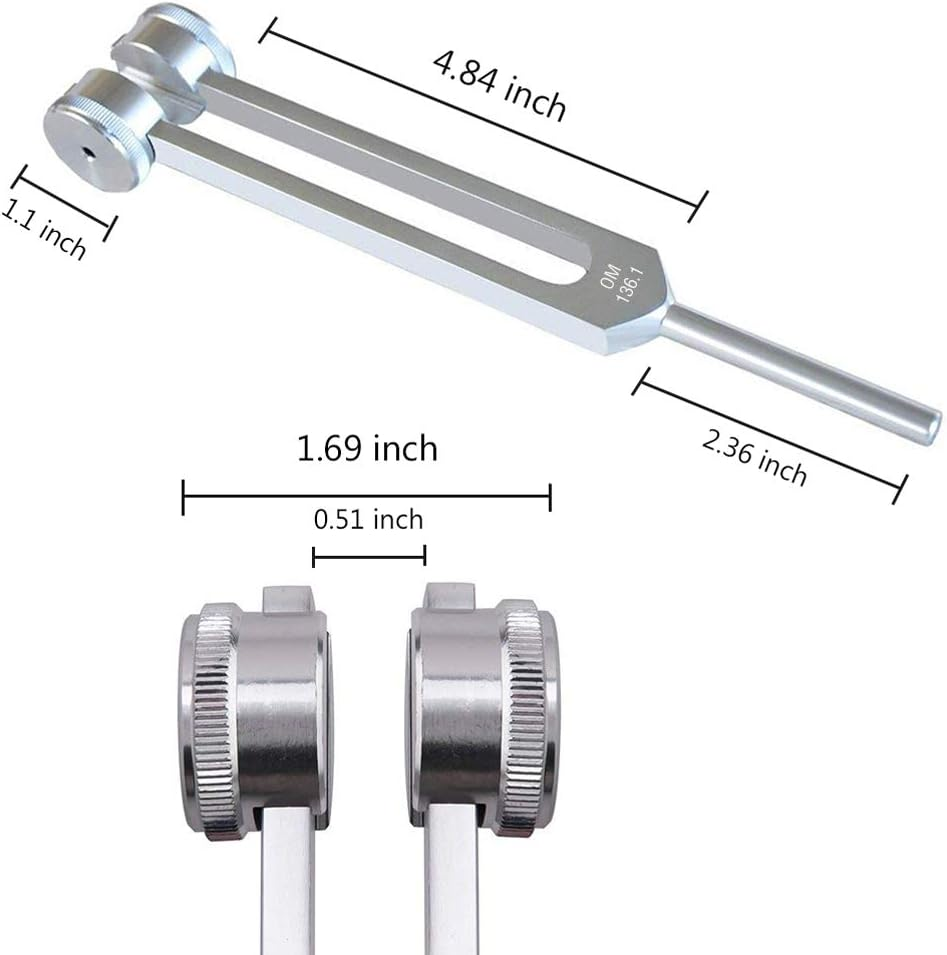 Tuning Fork, OM 136.1 HZ Tuning Fork - Chakra Tuning Energy Forks Effective for Immune System and Circulatio, Heart Chakra, Meditation, Yoga, Perfect Healing Musical Instrument