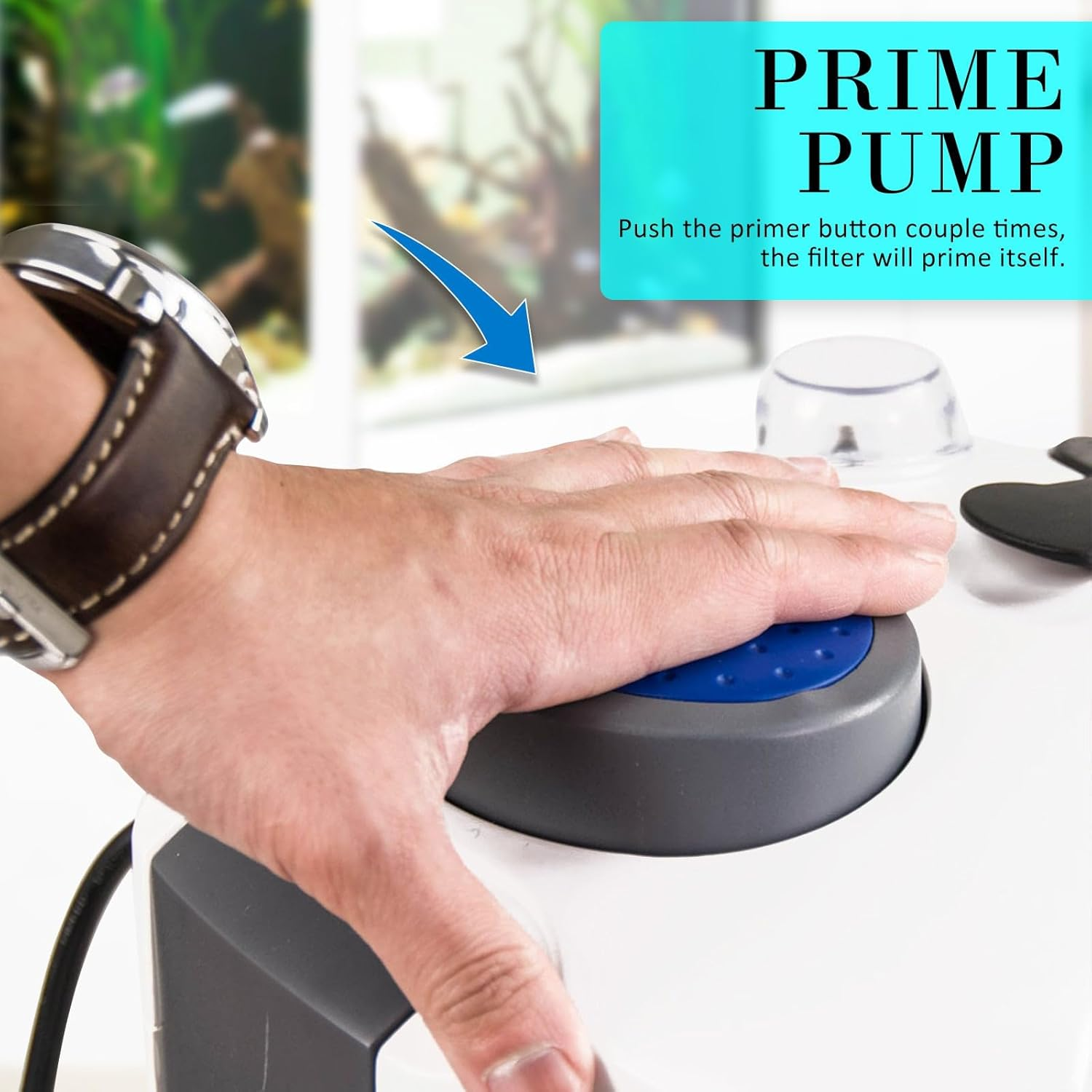 Dynamic Power Canister Filter 1400L/H with UV Light + Media Kit (AQ-HW303) image number 3