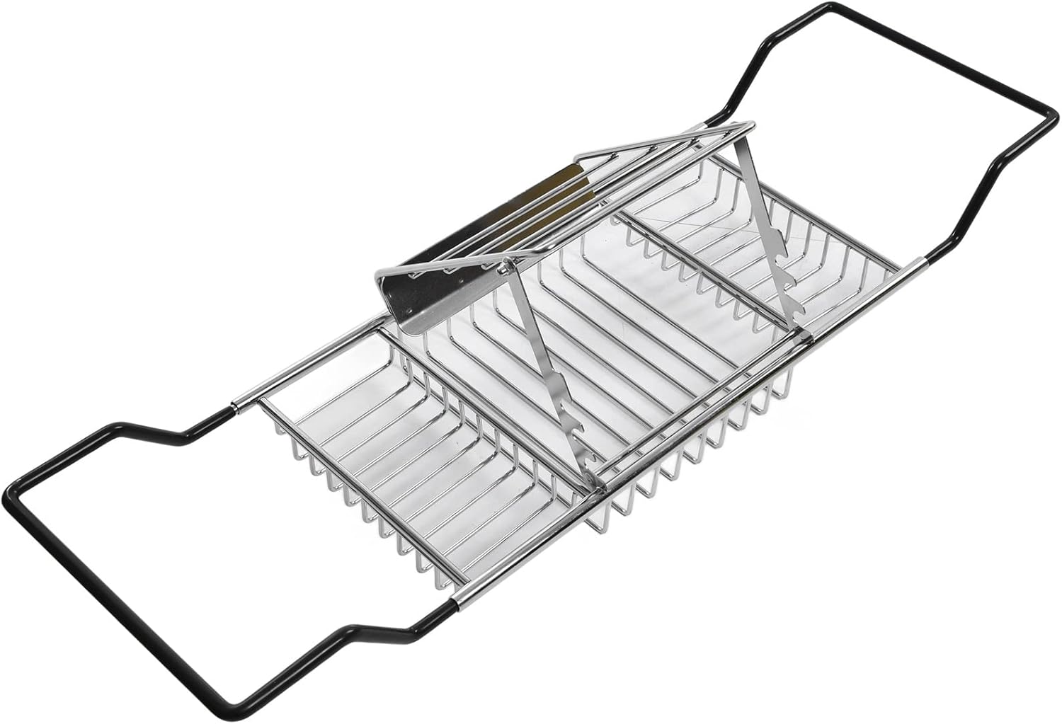 Shower Bathtub Tray, Retractable 304 Stainless Steel Bathtub Racks, Shower Caddy Tray with Adjustable Removable Stand for Home Hotels Bathrooms image number 2