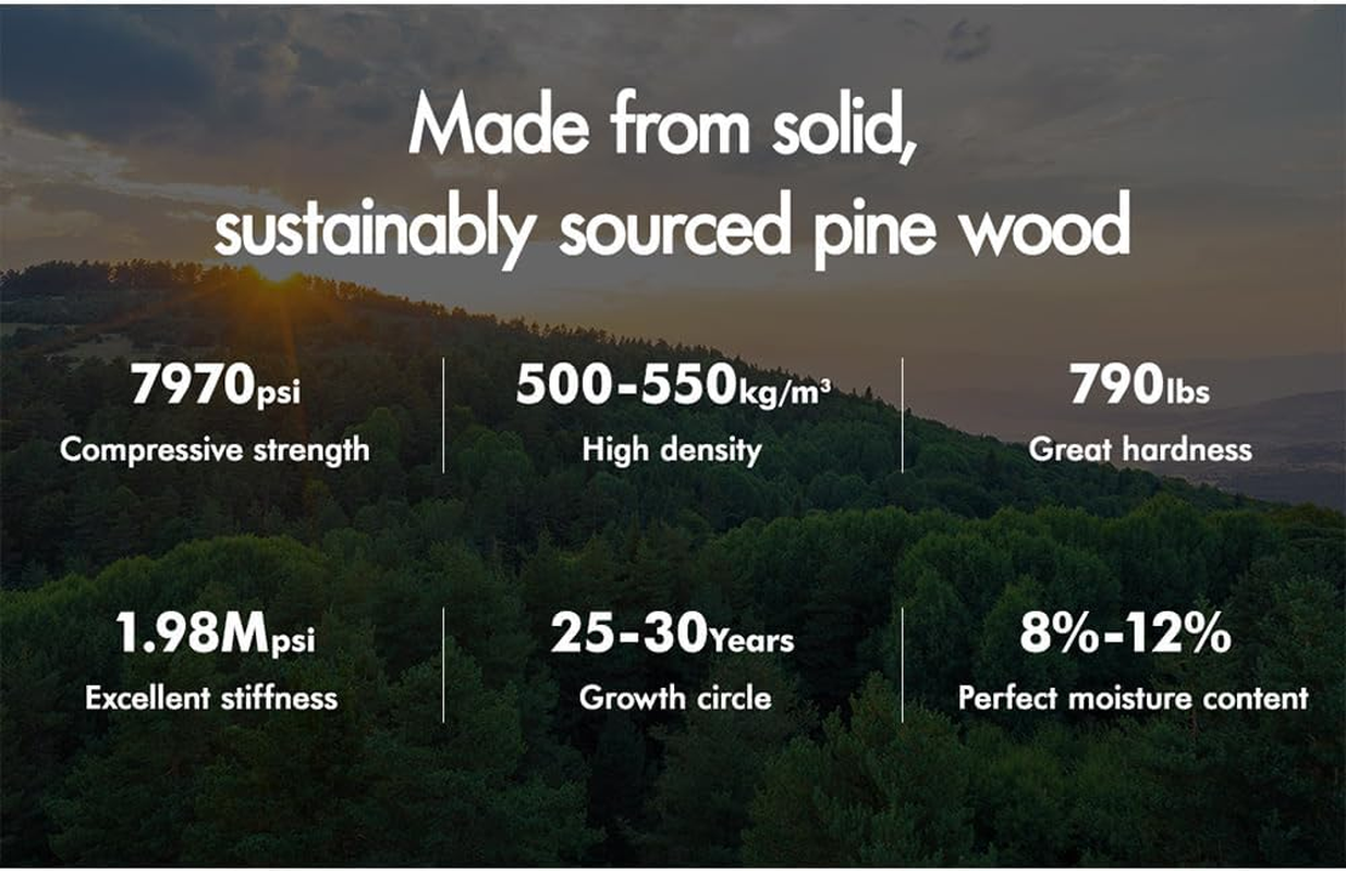 ALFORDSON Bed Frame Single Size Wooden Bed Base with Solid Wood Pine Timber Slats, Mattress Base Platform Support, Oak Bed Foundation with Storage Space, Fenella Series Home Bedroom Furniture image number 6