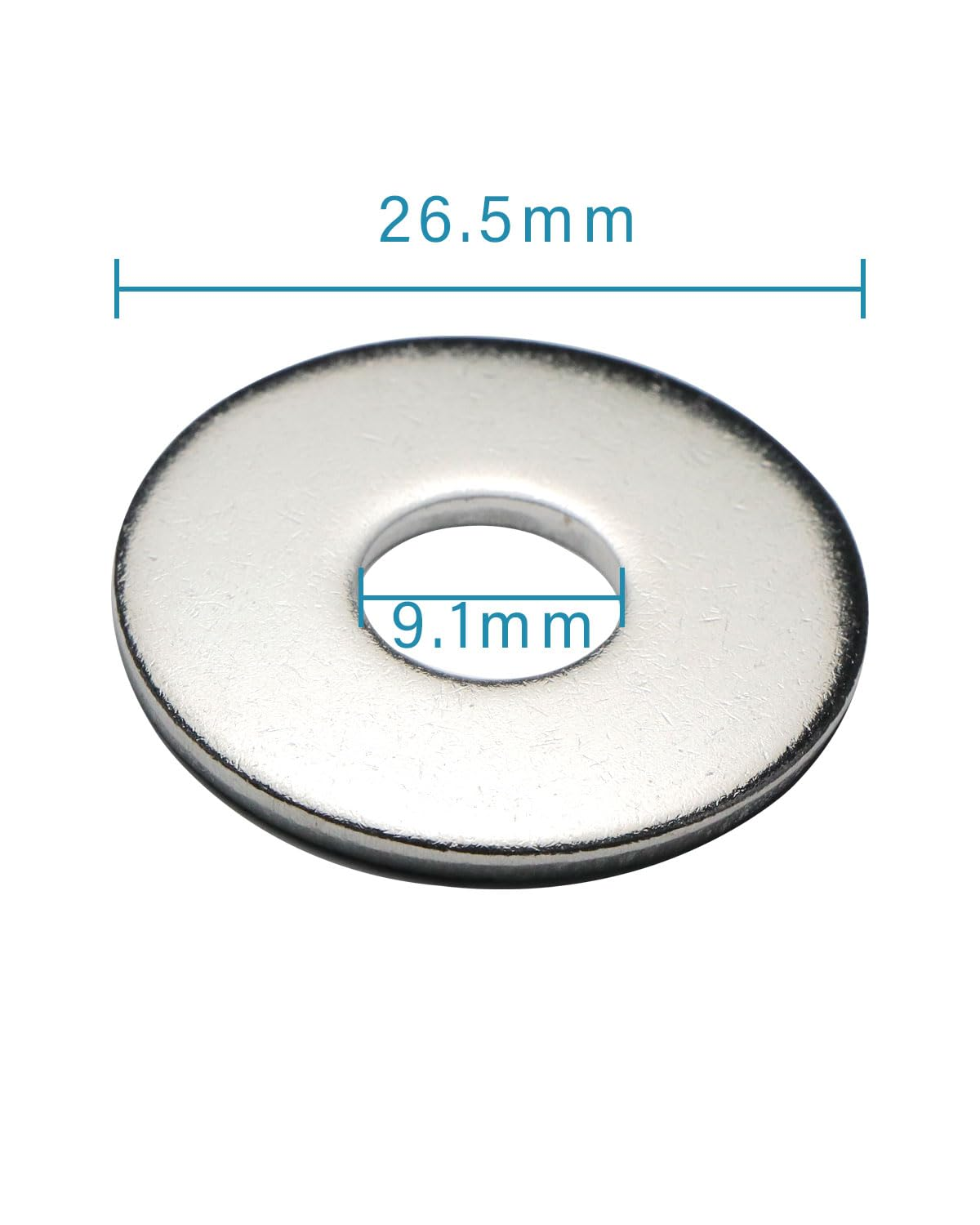 Imscrews M8 Extra Large Flat Washers - 304 Stainless Steel Washers GB5287 - Heavy-Duty Hardware for Superior Load Distribution - Pack of 25 image number 3