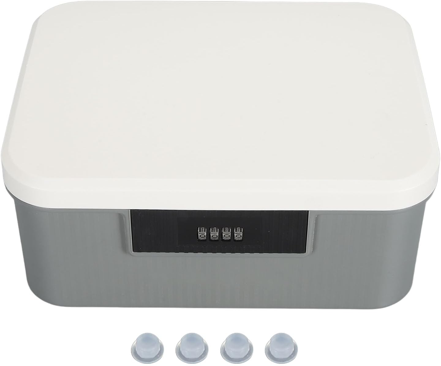 Lockable Storage Box, 9L Capacity Lockable Storage Trunk for Files Document Organizer, Double Layer Password Storage Locking Box, Lockable Storage Container Bin for Home Office