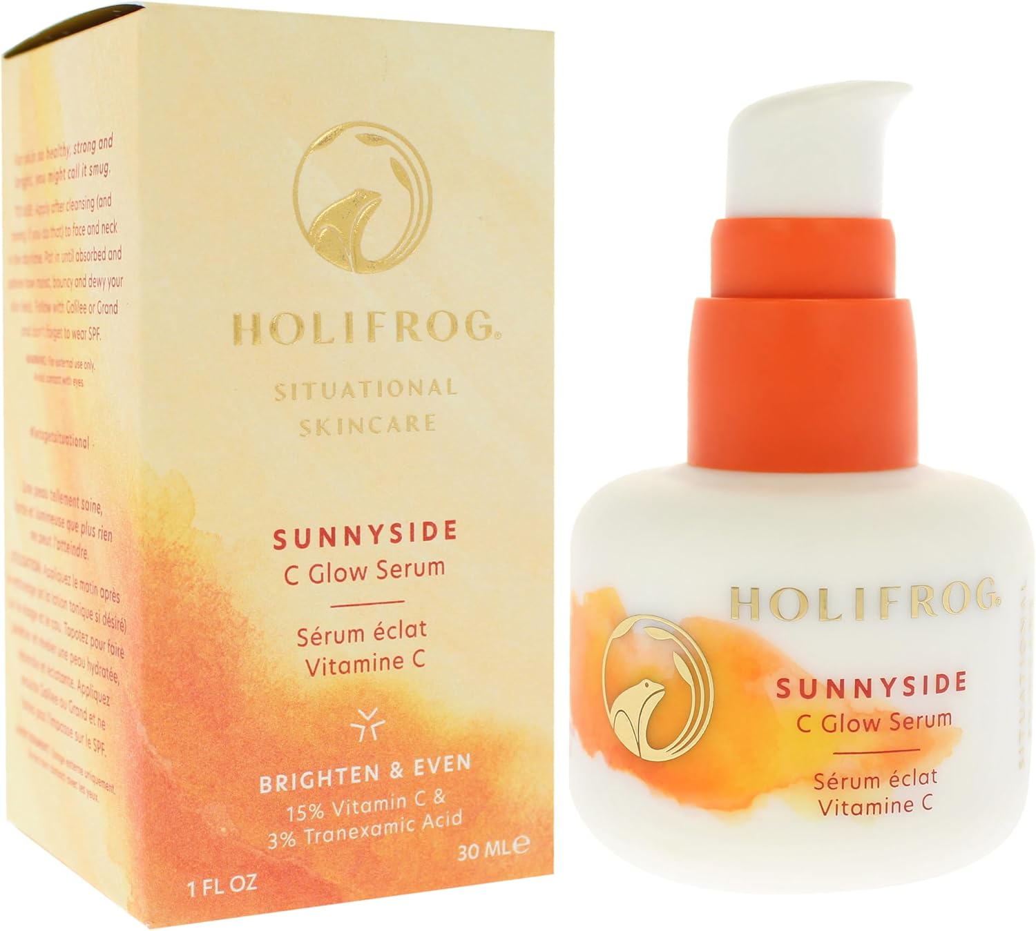 Holifrog Sunnyside C Glow Serum for Women 1 Oz Serum