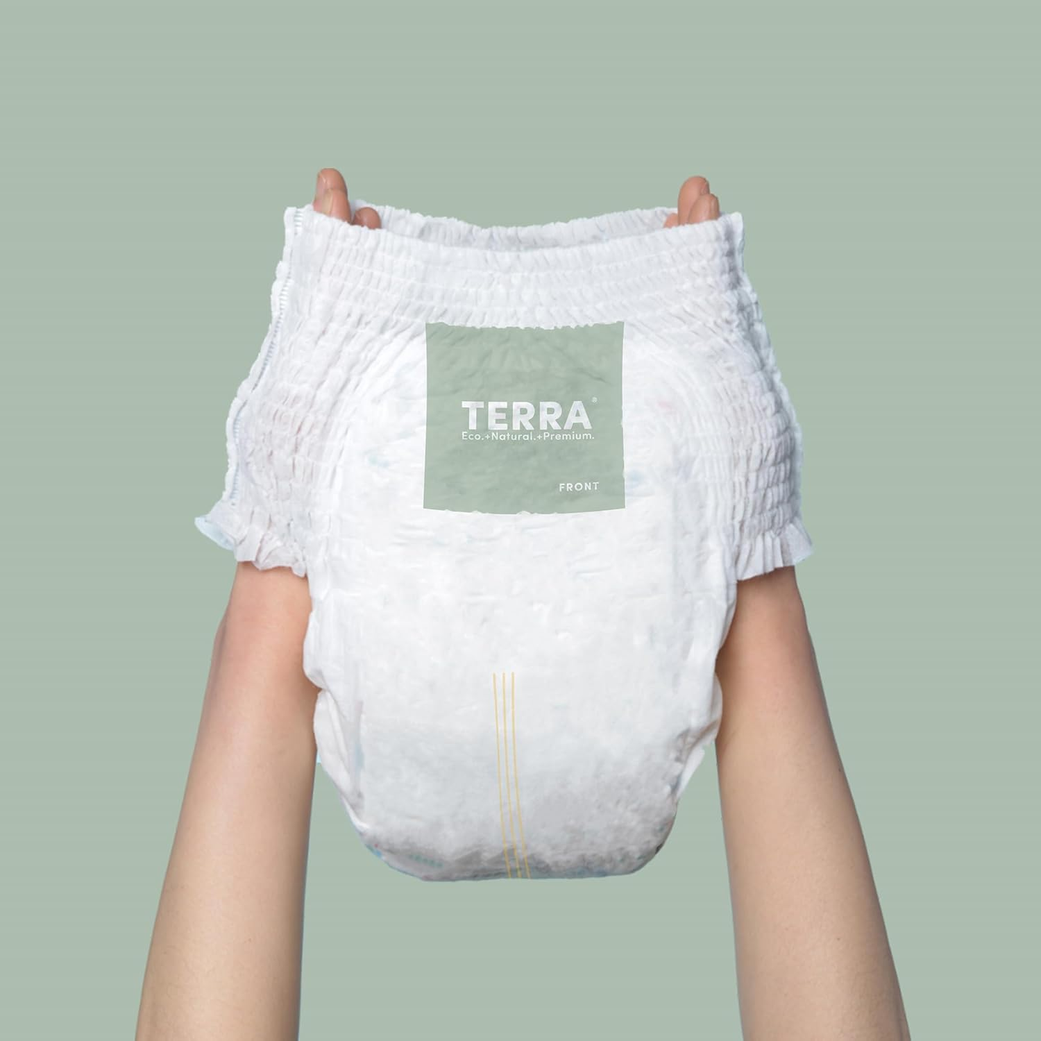 Terra Size 6 Training Pants&ndash; 85% Plant Based Pull-Up Style Diapers, Ultra-Soft & Chemical-Free for Sensitive Skin, Superior Absorbency, Perfect Overnight Diapers, for Toddlers 35+ Pounds, 96 Count