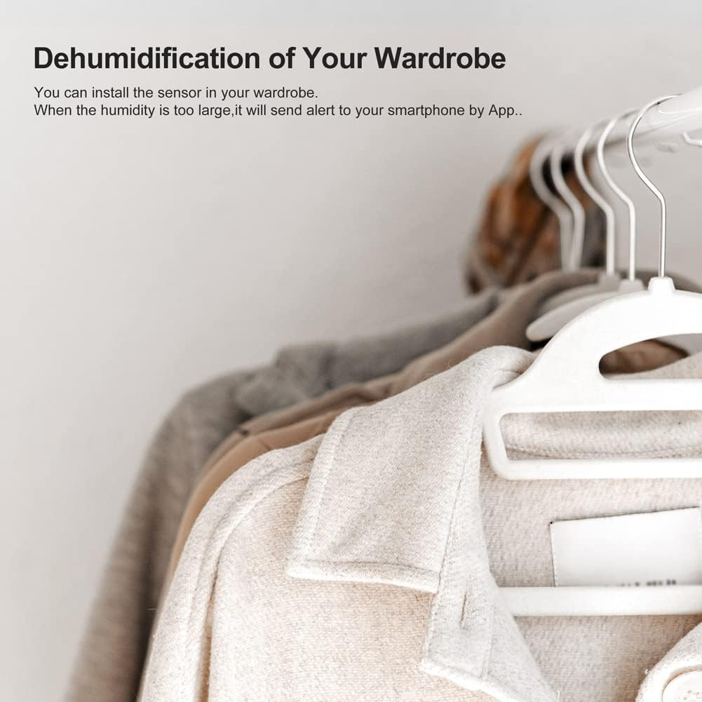 Mingzhe Tuya Zigbee Temperature Humidi Sensors Indoor Detector APP Real-Time Monitoring Intelligent Linkage Compatible Wi Alexa Need to Be Used Wi Gate-Way