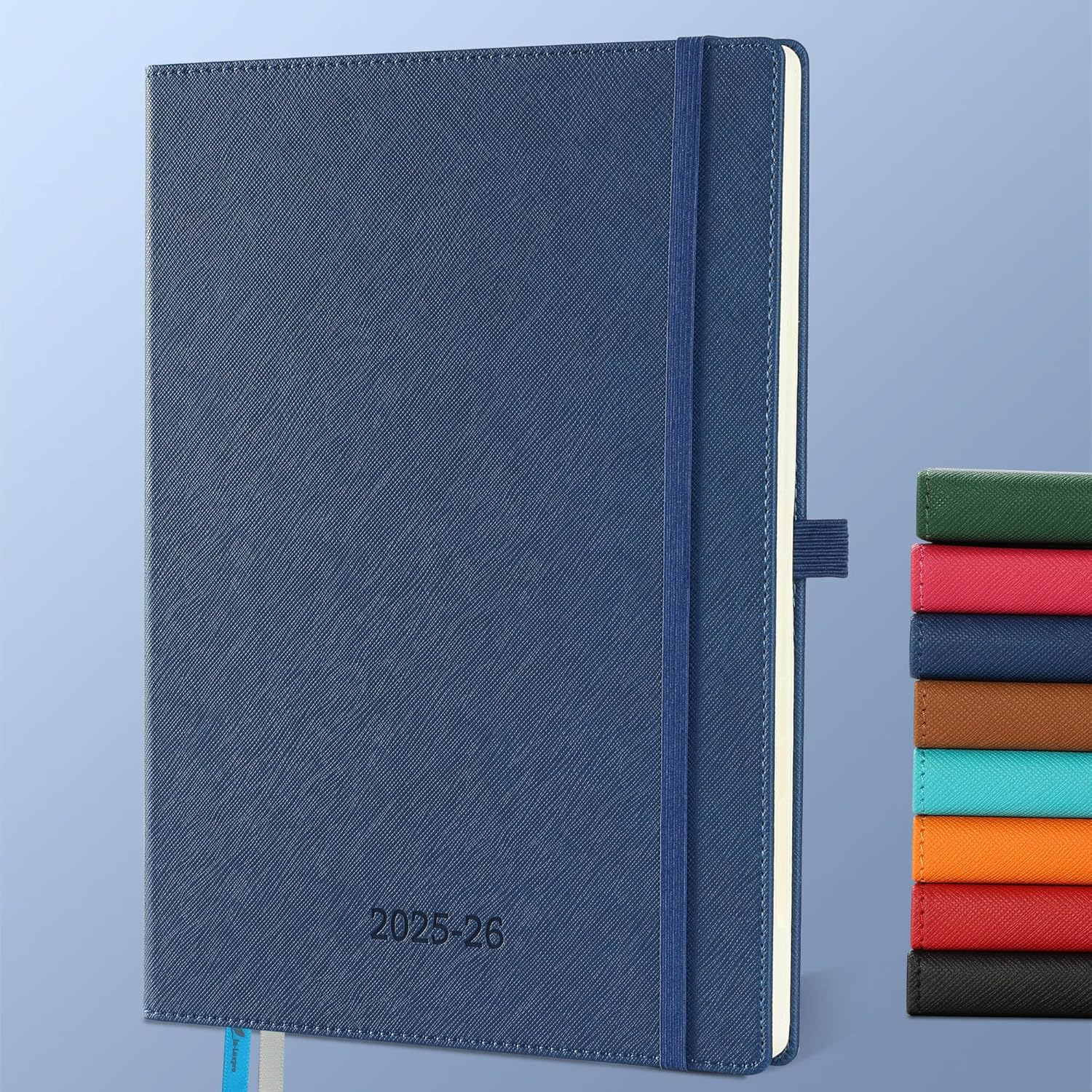 IN-LUXPRO Weekly Monthly 2025-2026 Planner (July 25-Dec 26),6.5"X3.75",18 Months Agenda Plan with Month Tabs & Pocket,Expenses/Note Pages, Academic Calendar with Vegan Leather Cover,Green