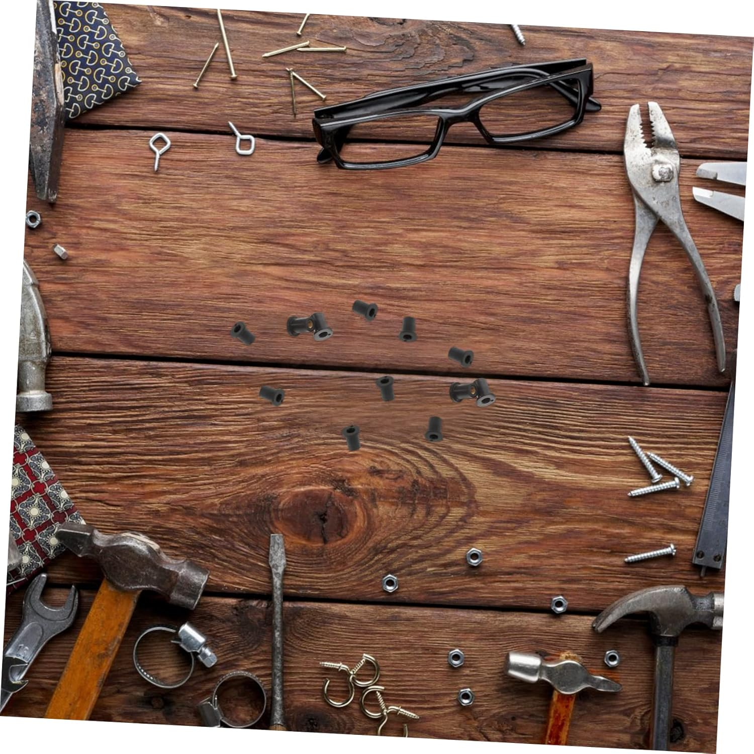 ERINGOGO 2Sets Motorcycle Accessories 5/16 Inch Well Nuts Windscreen Nuts Set Motorcycles Easy to Install 25Pcs*2 image number 5