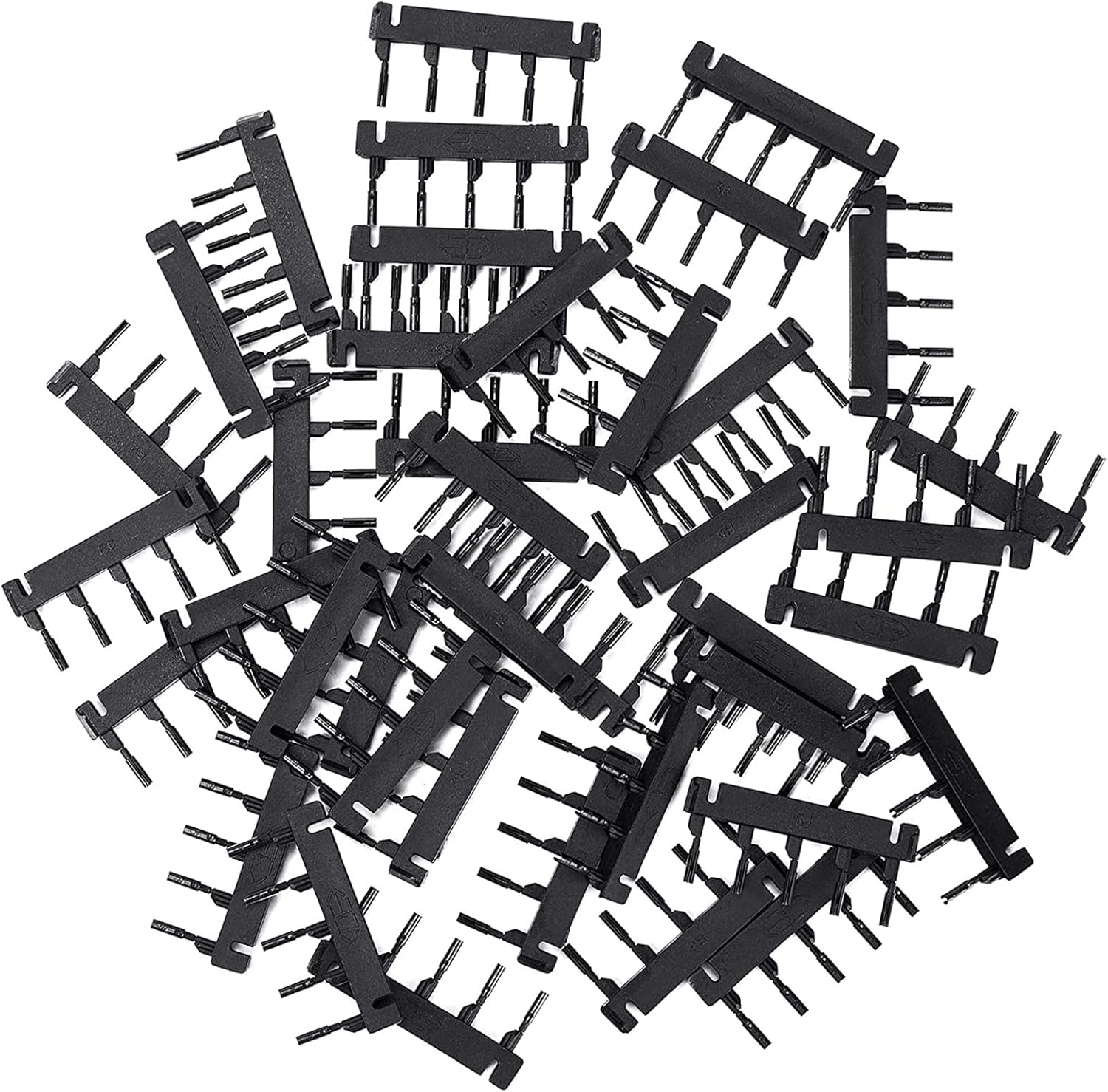 6D Real Hair Extensions Second Generation 6D Hair Extensions Remy Straight Hair Invisible for Hairdressing Salon Women Girls, 6D Hair Extension Tool, 8 Rows 40 G, Buckles image number 1