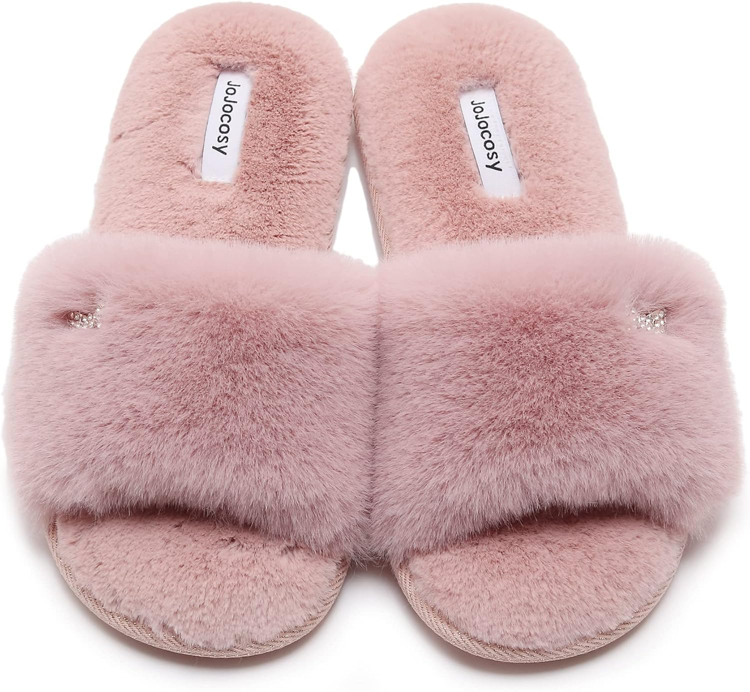 JOJOCOSY Rabbit Model Lady&rsquo;S Comfortable Fuzzy Memory Foam Scuff Women&rsquo;S Fashion Plush Peep-Toe Relaxing Indoor Slippers