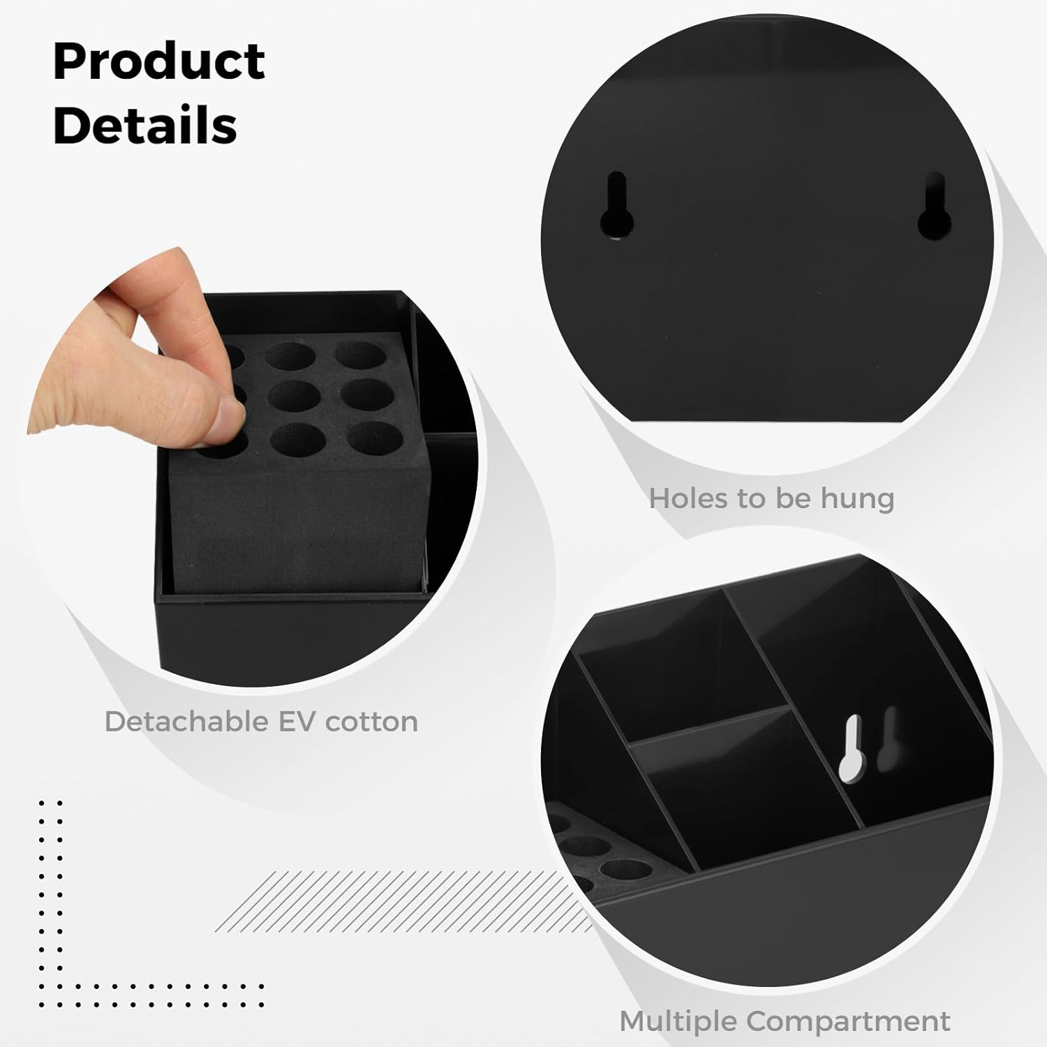 YOFAPA Scissors Holder for Groomers, Professional Hairdressing Holder, Salon Shear Holder, Large-Capacity Scissors Socket, Detachable and Convenient Storage Box image number 2