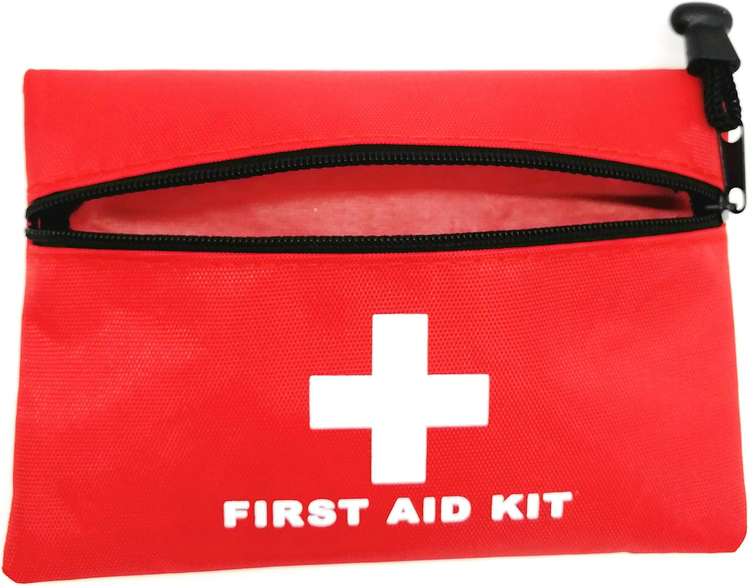 First Aid Pouch Empty, Jipemtra Red First Aid Bag First Aid Pouch Small for Home Emergency Travel Camping Hiking Outdoors First Responder (Red with 420D) image number 2