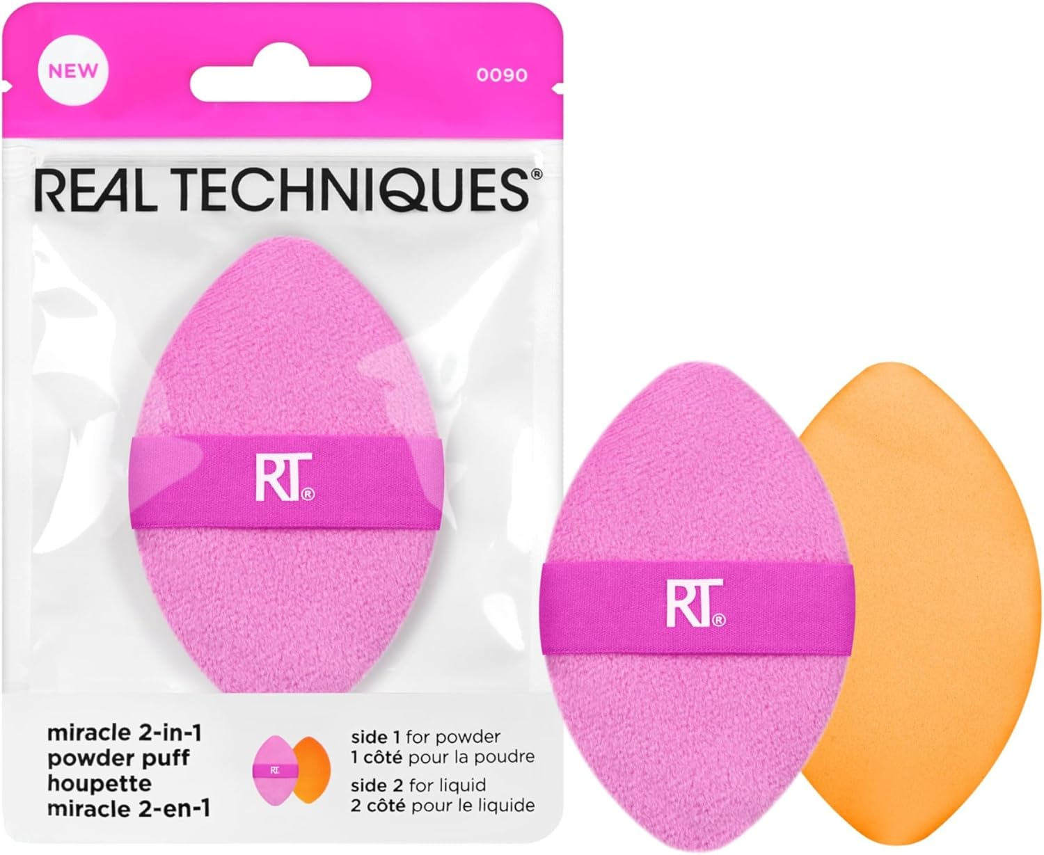 Real Techniques Real Techniques Miricle 2 in 1 Powder Puff (Pack of 2) image number 6