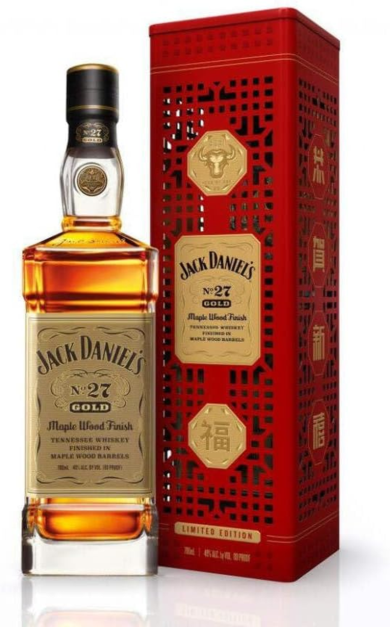 Jack Daniel No 27 Gold Maple Wood Finish Year of the Ox Limited Edition Tennessee Whiskey 700Ml image number 3