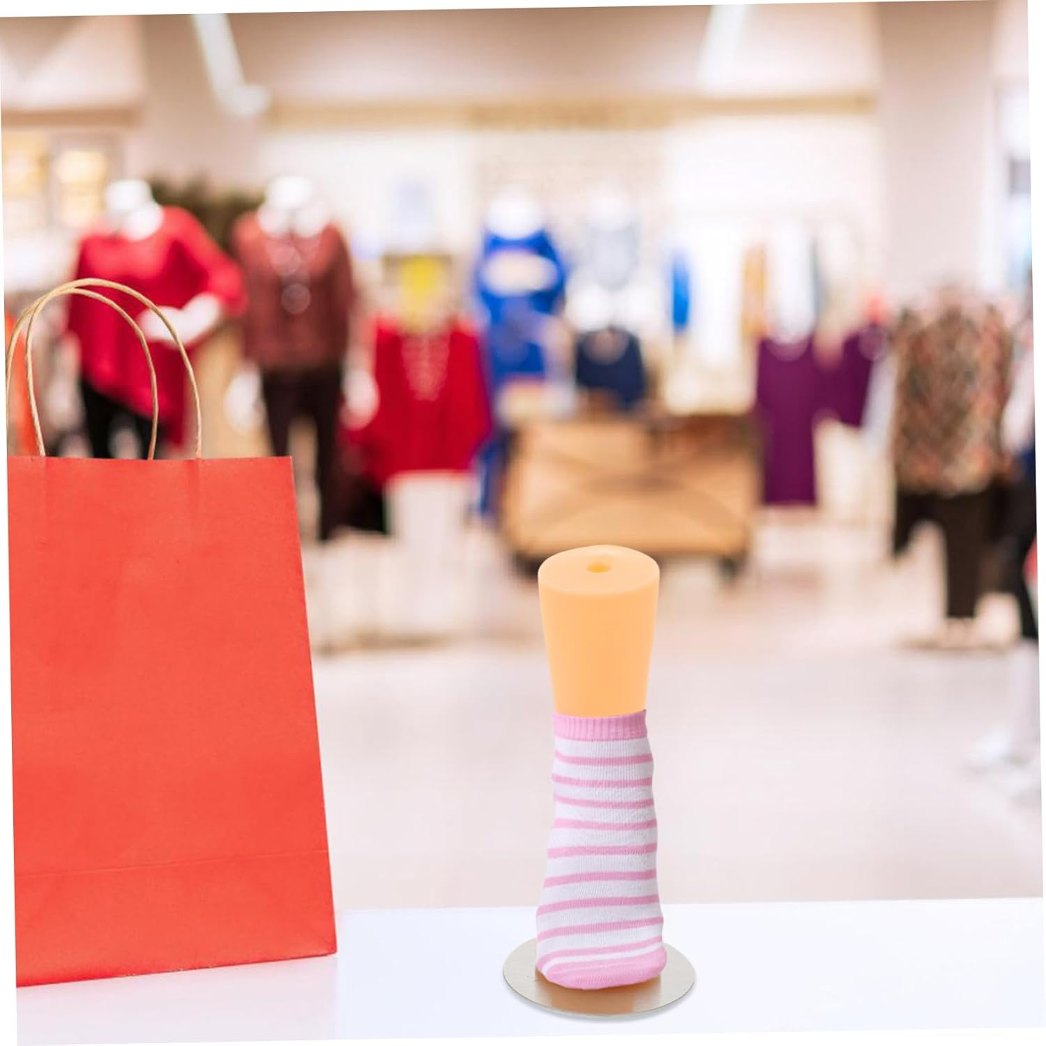 Children Foot Mannequin Model Small Skin Color Baby Sock Display Stand Shoe Holder for Boys and Girls Socks Presentation