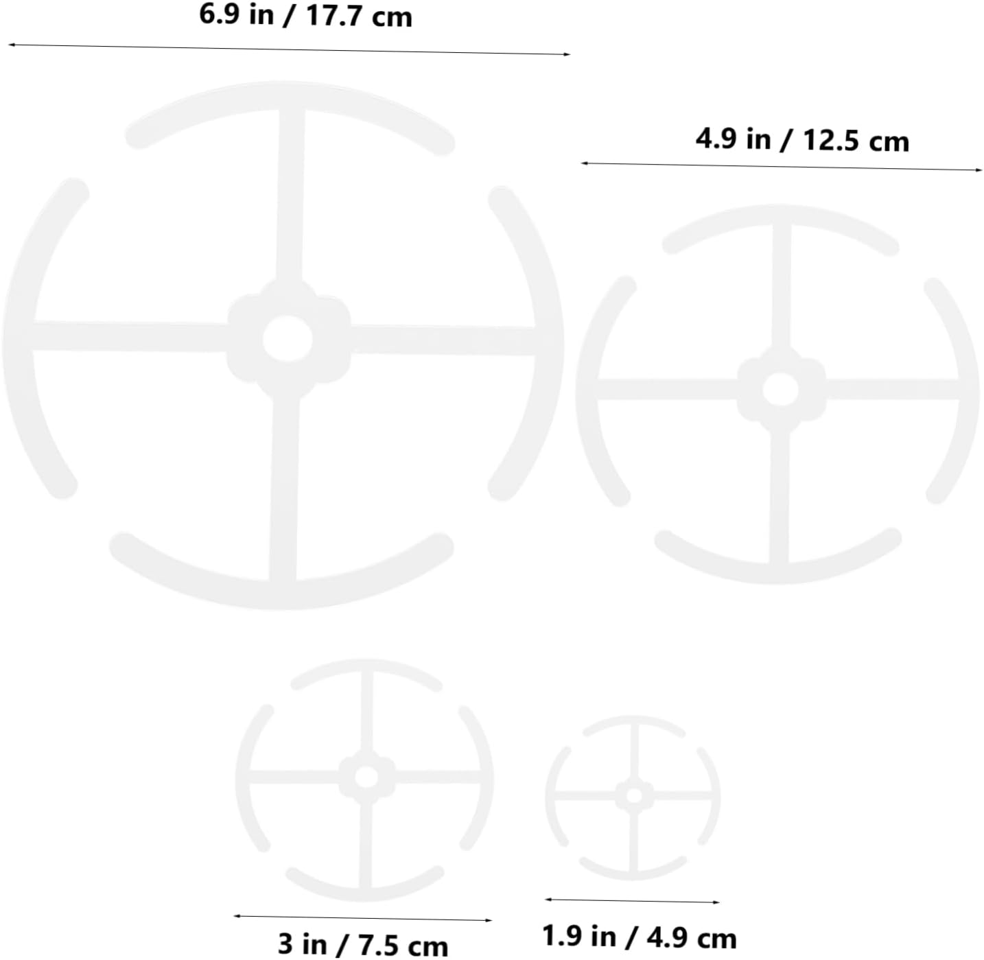 ROMISBABA 4Pcs Plant Stem Holders for Indoor Gardening Support Rack for Climbing Plants Sturdy Fixed Holder for Flowers and Bonsai Easy to Install Space-Saving Design