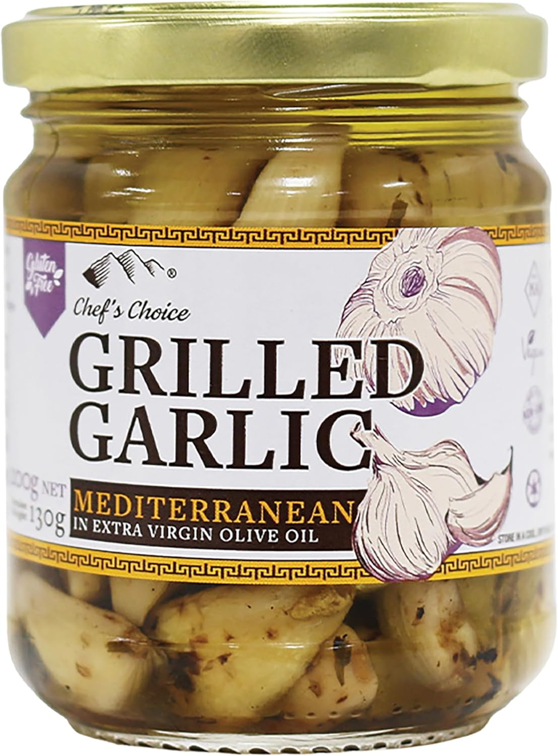 Chef'S Choice Grilled Garlic in Extra Virgin Olive Oil, 200 G